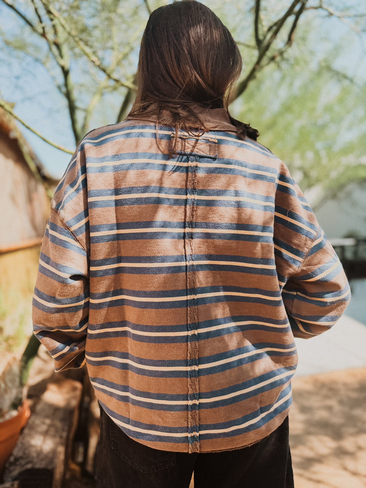 Roaming Travelers Palm Springs Striped Pullover | Free People available in Joshua Tree at JT Trading Post