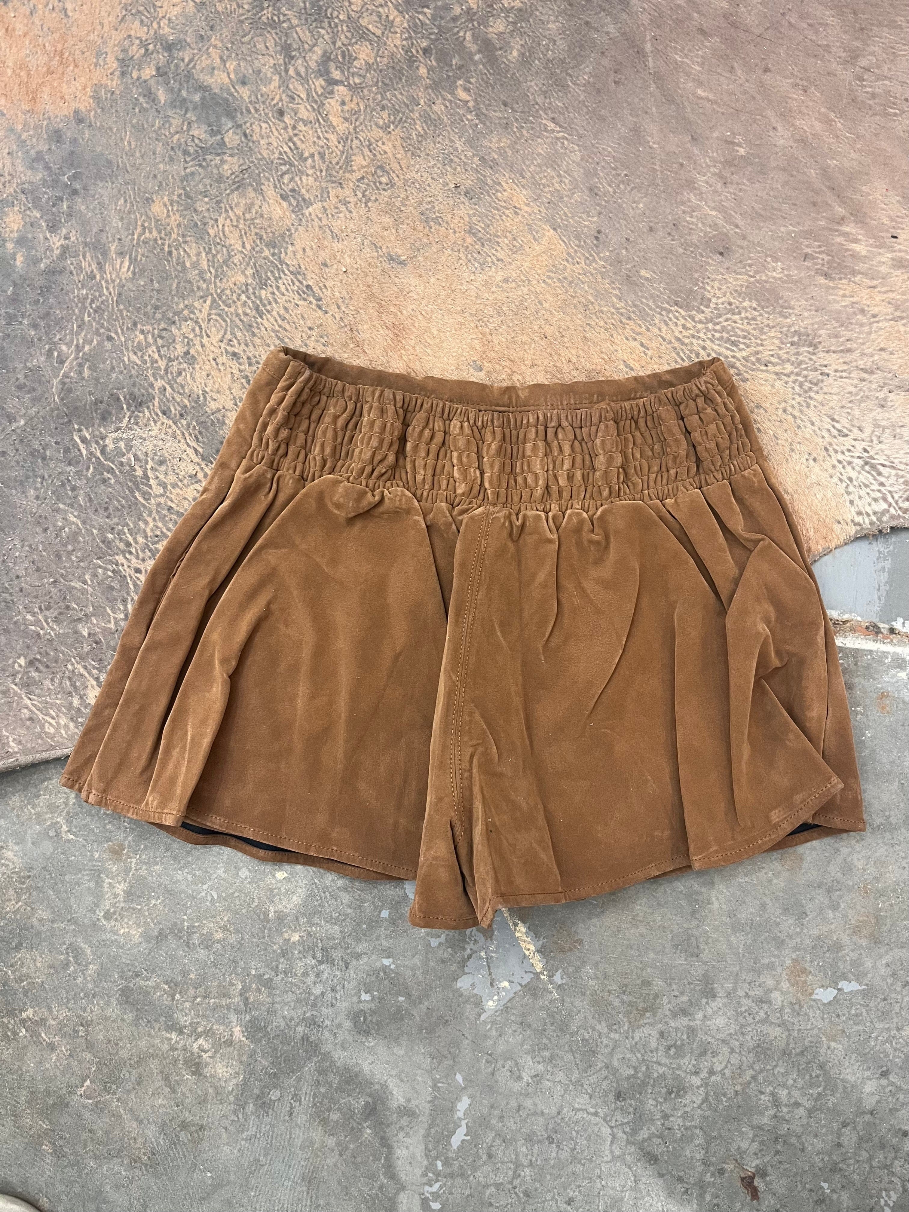 Roaming Travelers Paradise Found Suede Skort available in Joshua Tree at JT Trading Post