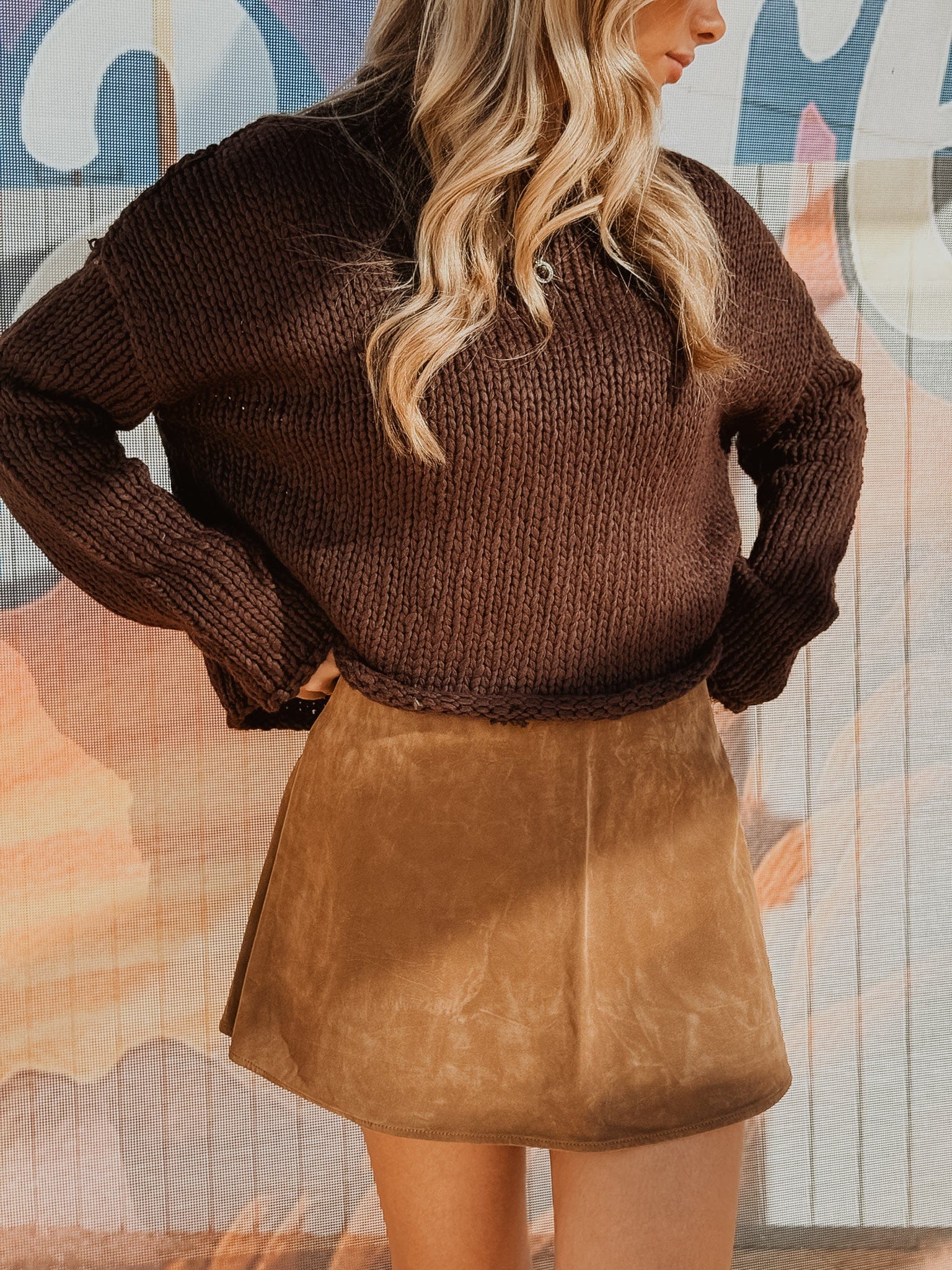 Roaming Travelers Paradise Found Suede Skort available in Joshua Tree at JT Trading Post