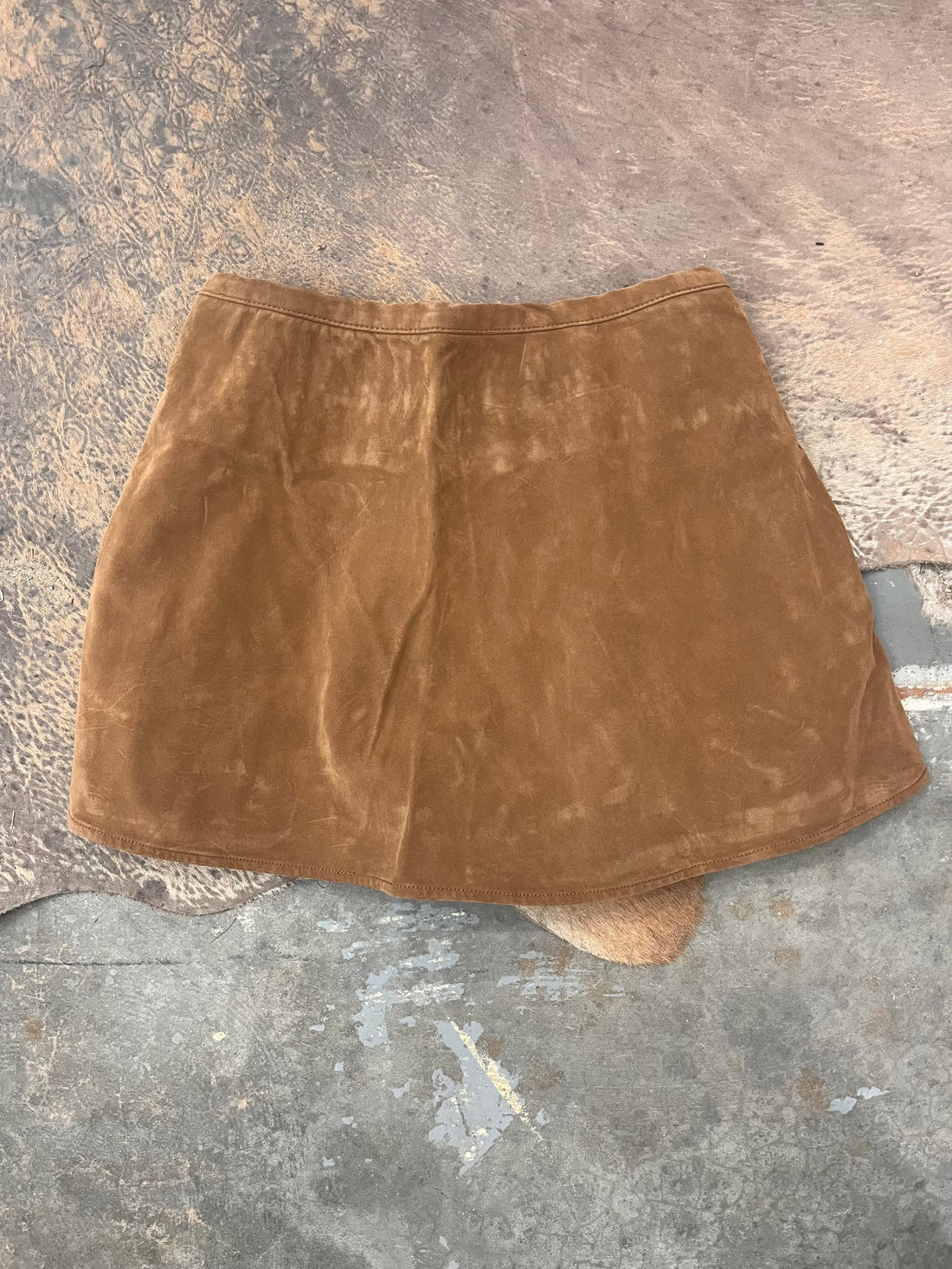 Free People Skirt Paradise Found Suede Skort