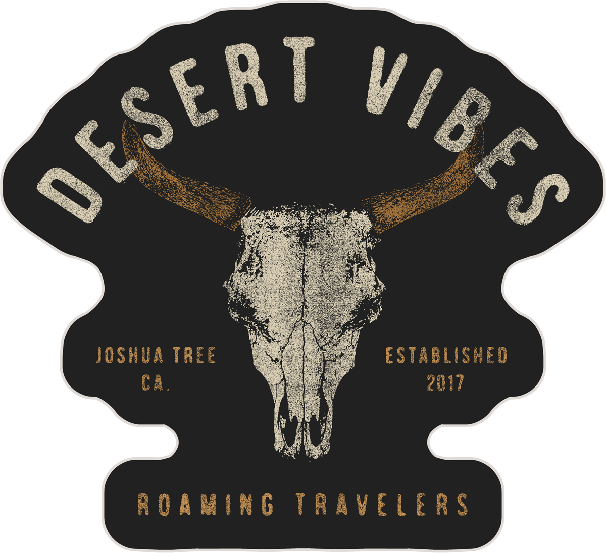 Roaming Travelers Roaming Desert Vibes Sticker available in Joshua Tree at JT Trading Post