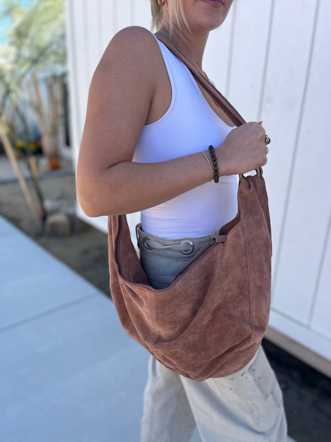 Free People tote Roma Suede Tote Bag