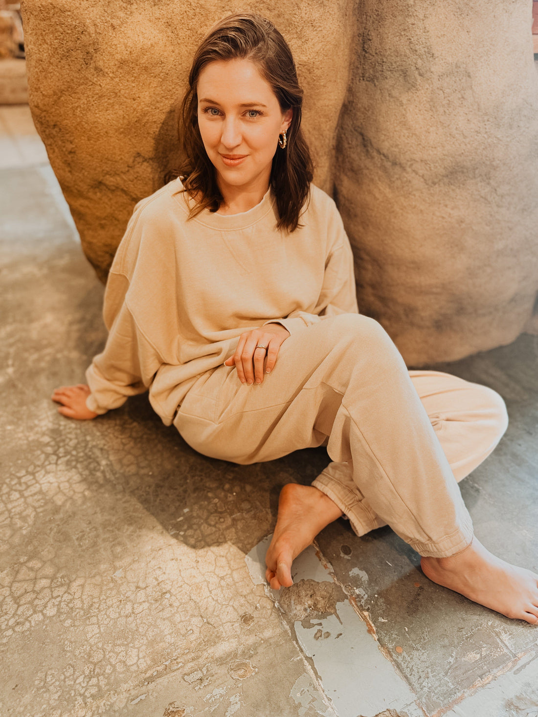 Free People sweatpants Slow It Down Jogger | Morning Oat