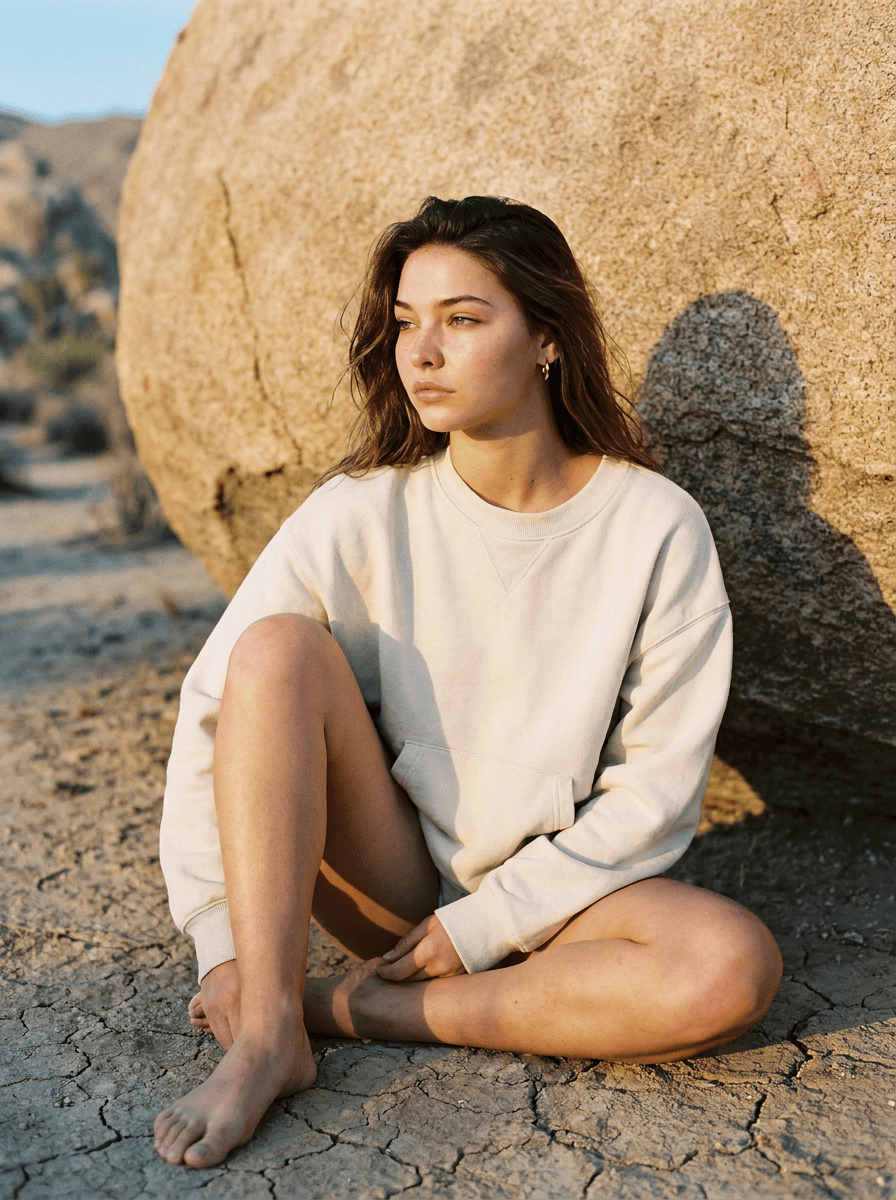 Roaming Travelers Slow it Down Pullover | Morning Oat available in Joshua Tree at JT Trading Post