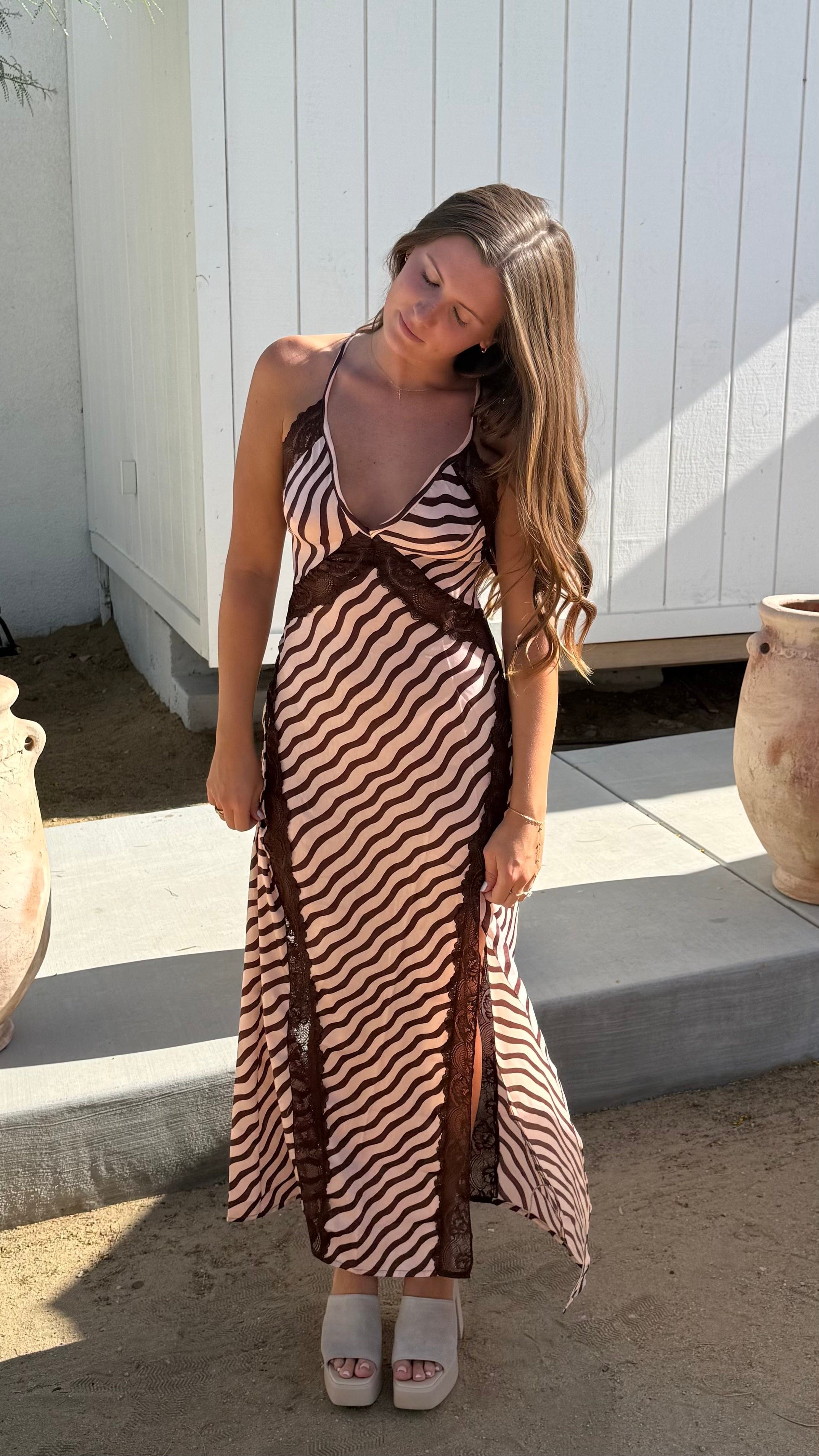 Roaming Travelers Some Kind of Love Maxi Slip | Spring Blush available in Joshua Tree at JT Trading Post