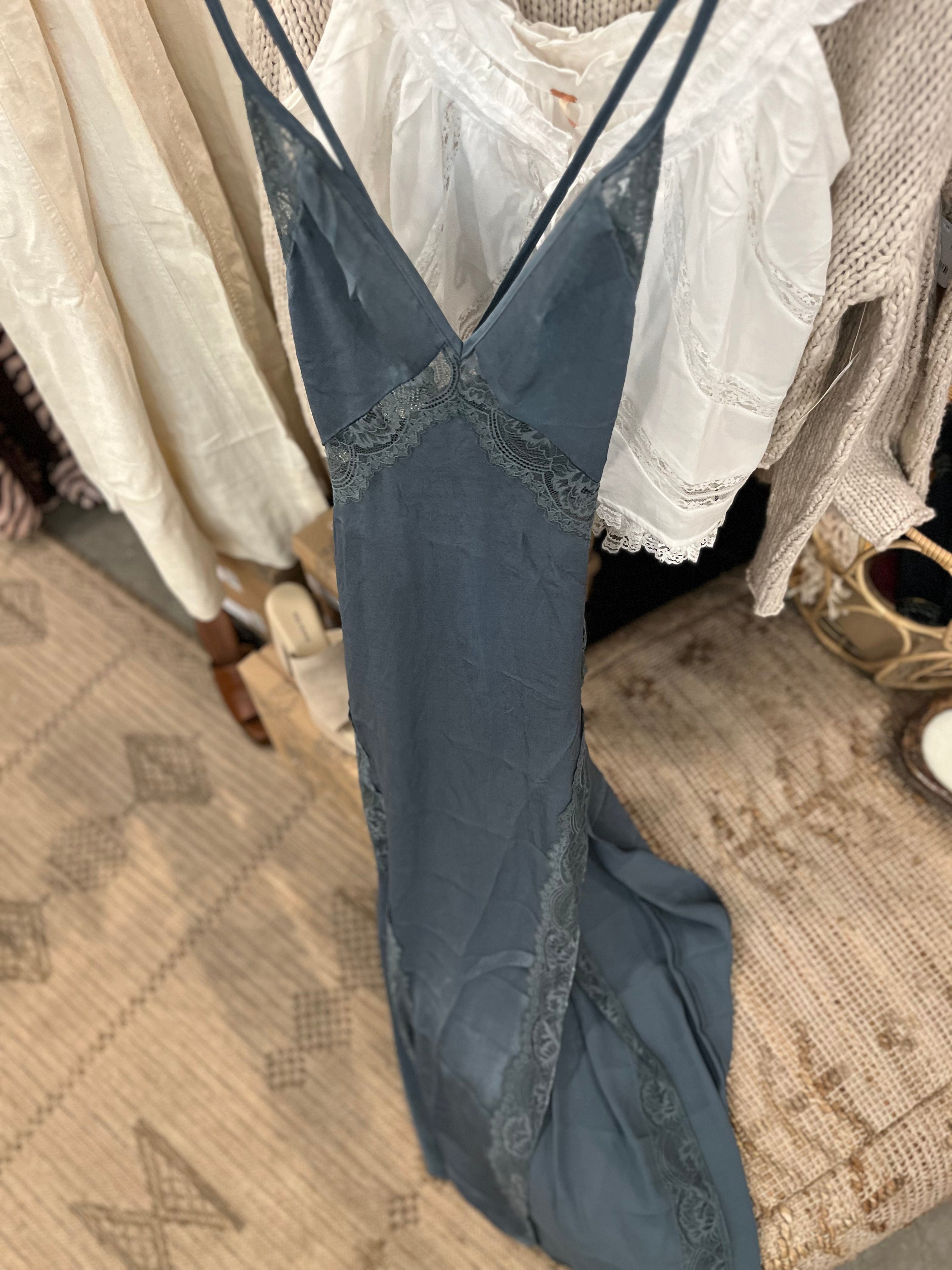 Roaming Travelers Some Kind of Love Maxi Slip | Storm Water available in Joshua Tree at JT Trading Post