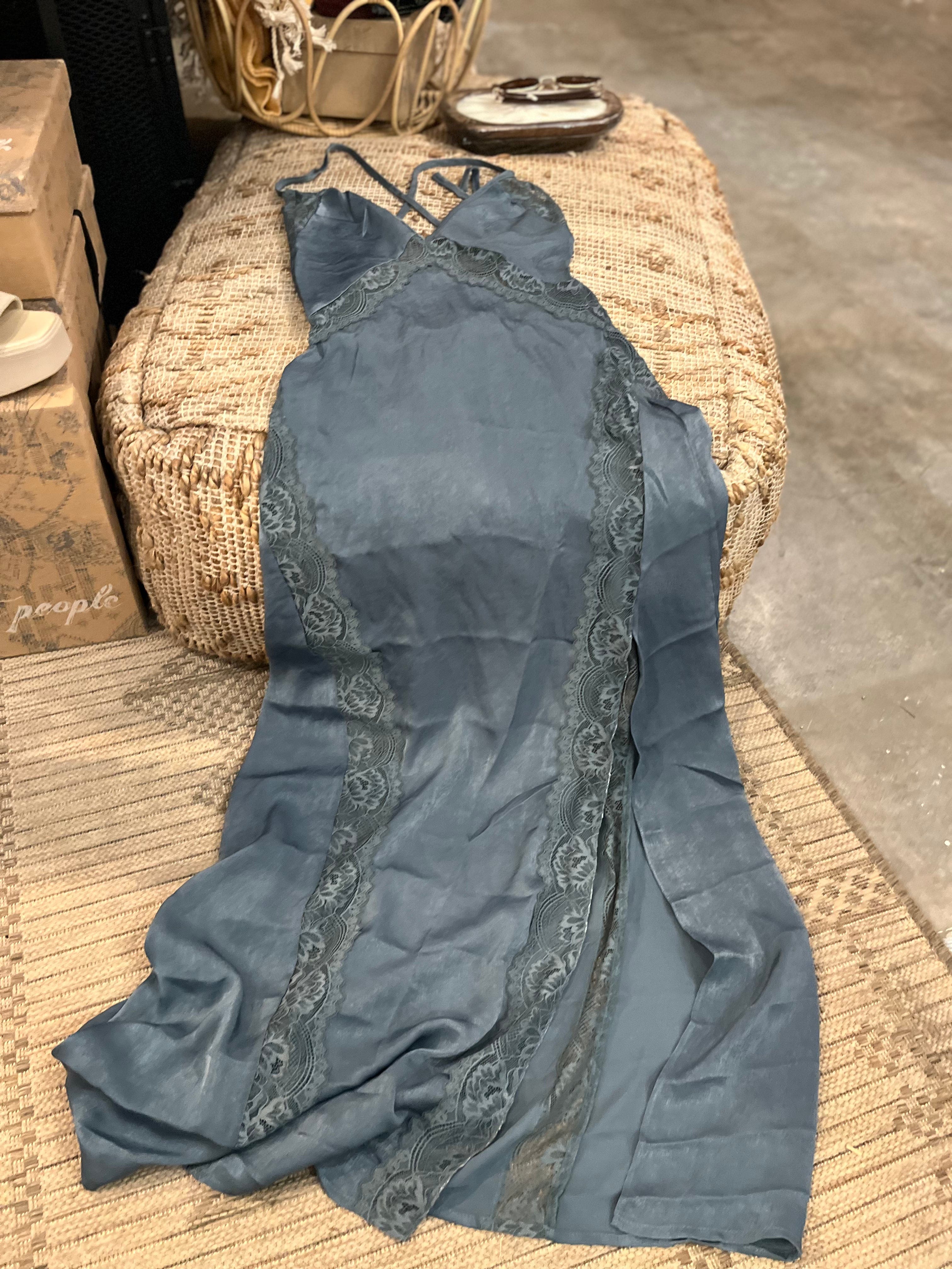 Roaming Travelers Some Kind of Love Maxi Slip | Storm Water available in Joshua Tree at JT Trading Post