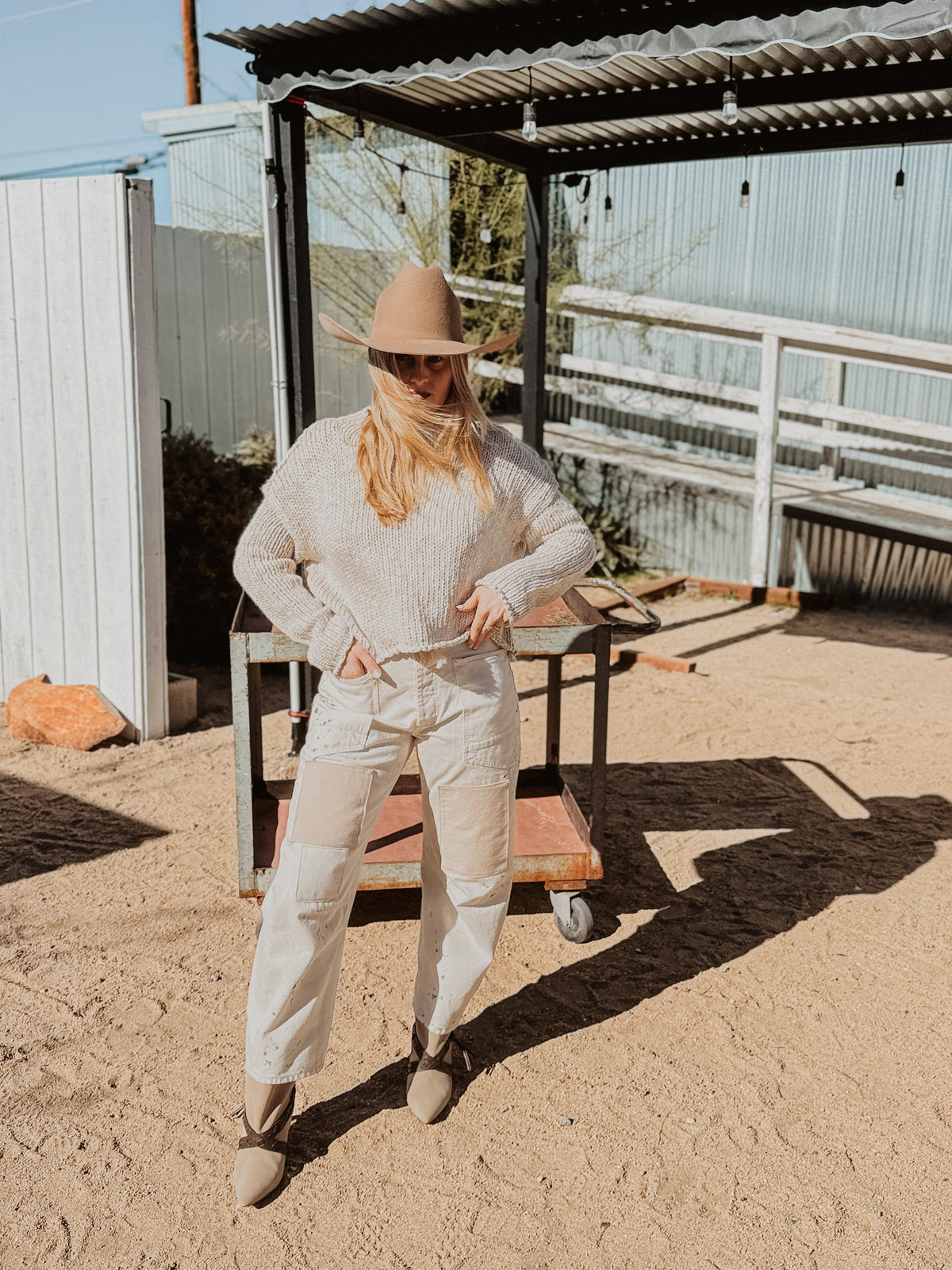 Roaming Travelers Opal Rollneck Knit Sweater available in Joshua Tree at JT Trading Post