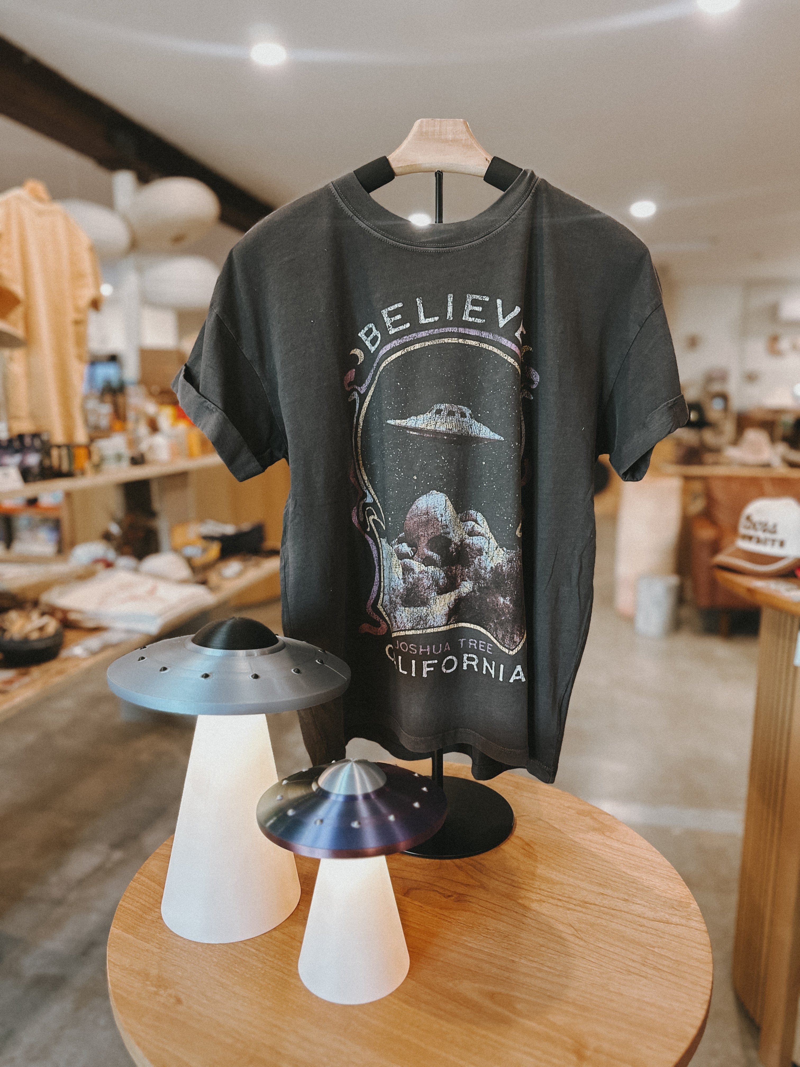 Roaming Travelers UFO Beam Me Up Lamp available in Joshua Tree at JT Trading Post