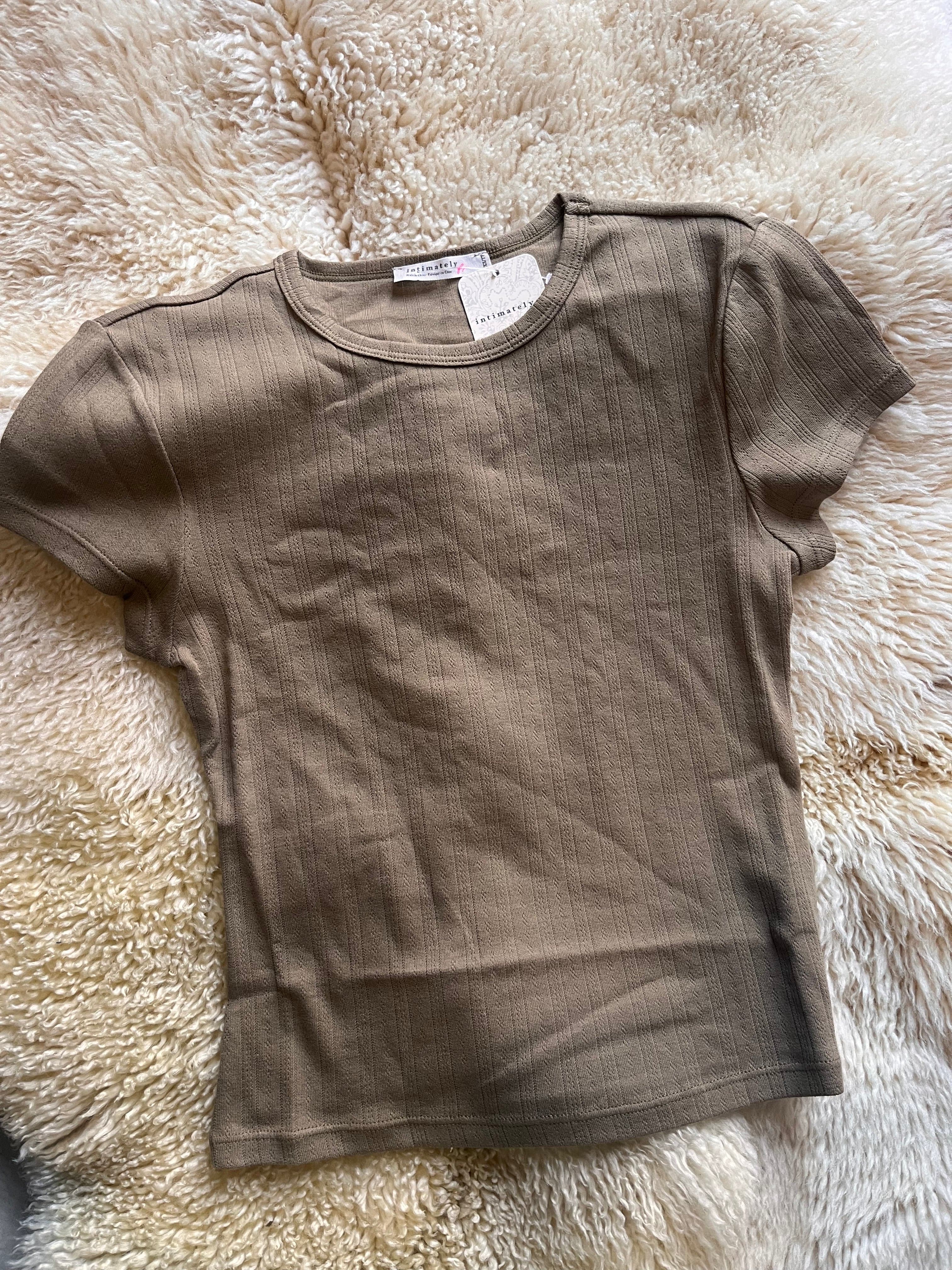 Roaming Travelers Wait a Minute Baby Tee available in Joshua Tree at JT Trading Post