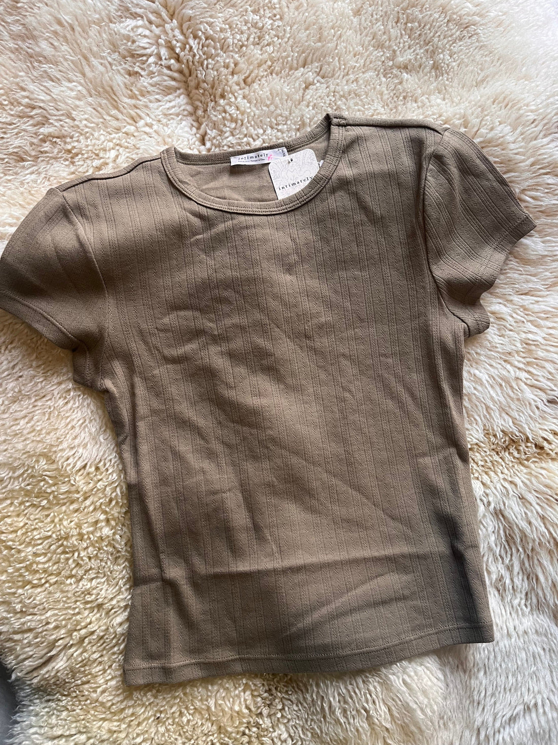 Roaming Travelers Wait a Minute Baby Tee available in Joshua Tree at JT Trading Post