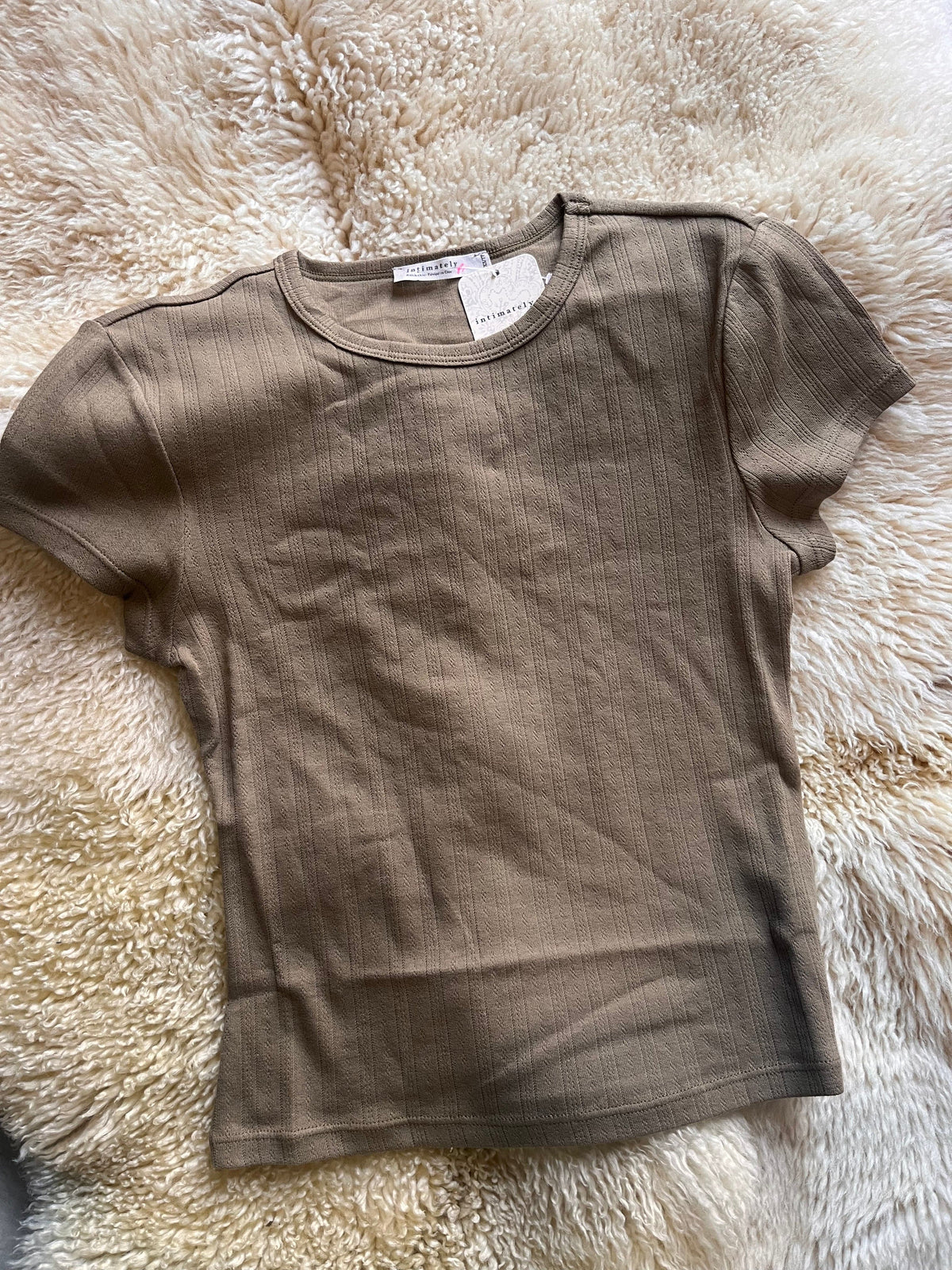 Roaming Travelers Wait a Minute Baby Tee available in Joshua Tree at JT Trading Post
