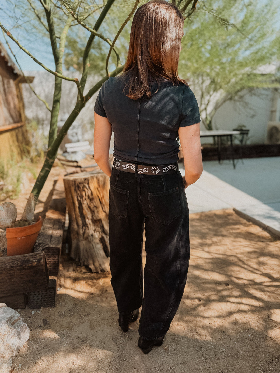 Free People Pants We The Free Good Luck Mid-Rise Barrel Jeans