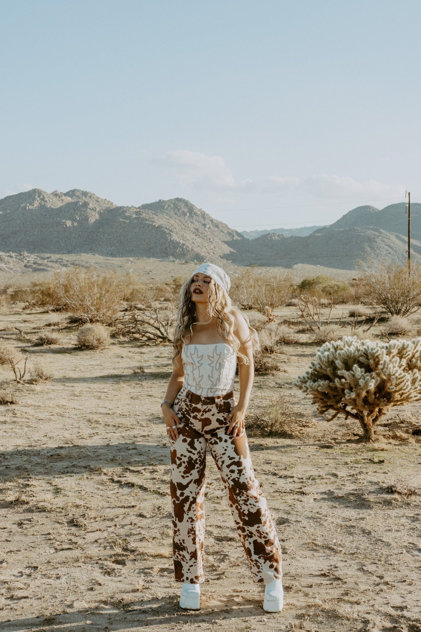 Roaming Travelers We The Free Risk Taker Mid-Rise Printed Jeans available in Joshua Tree at JT Trading Post