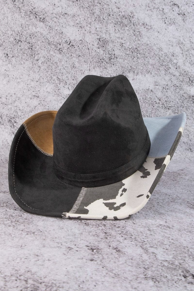 Roaming Travelers Western Color Block Cowboy Hat | Black available in Joshua Tree at JT Trading Post