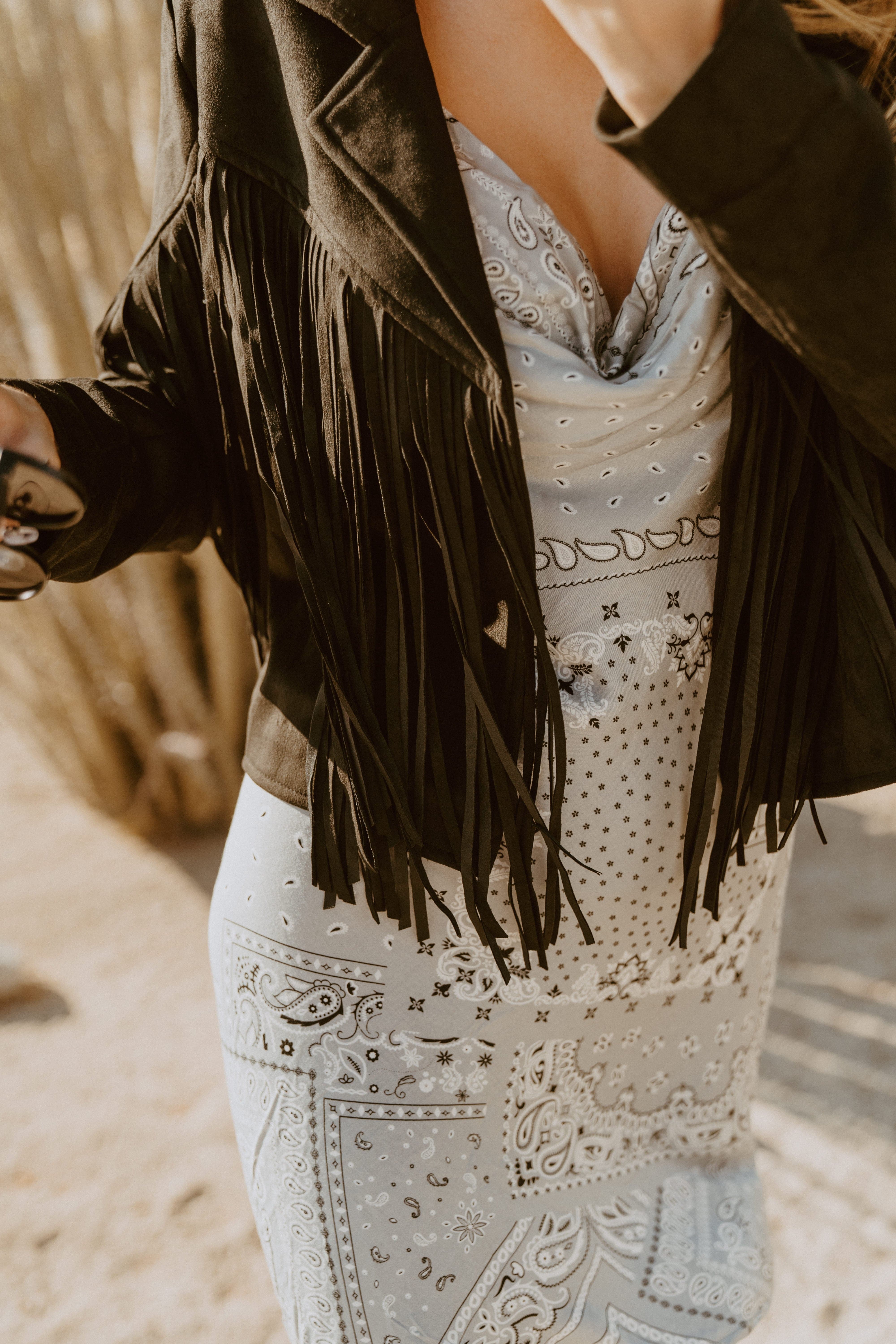 Roaming Travelers Western Fringe Jacket available in Joshua Tree at JT Trading Post
