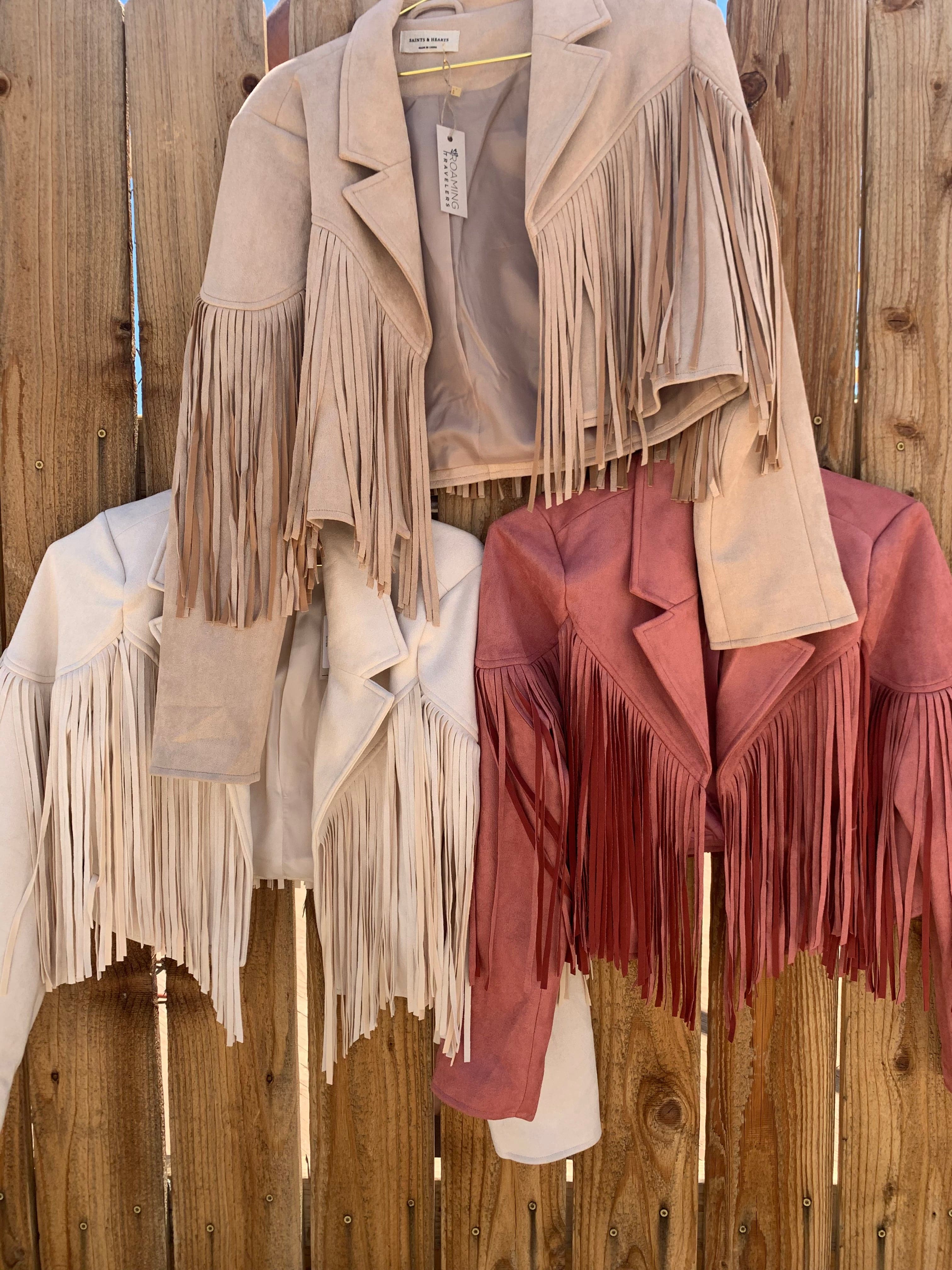 Roaming Travelers Western Fringe Jacket available in Joshua Tree at JT Trading Post