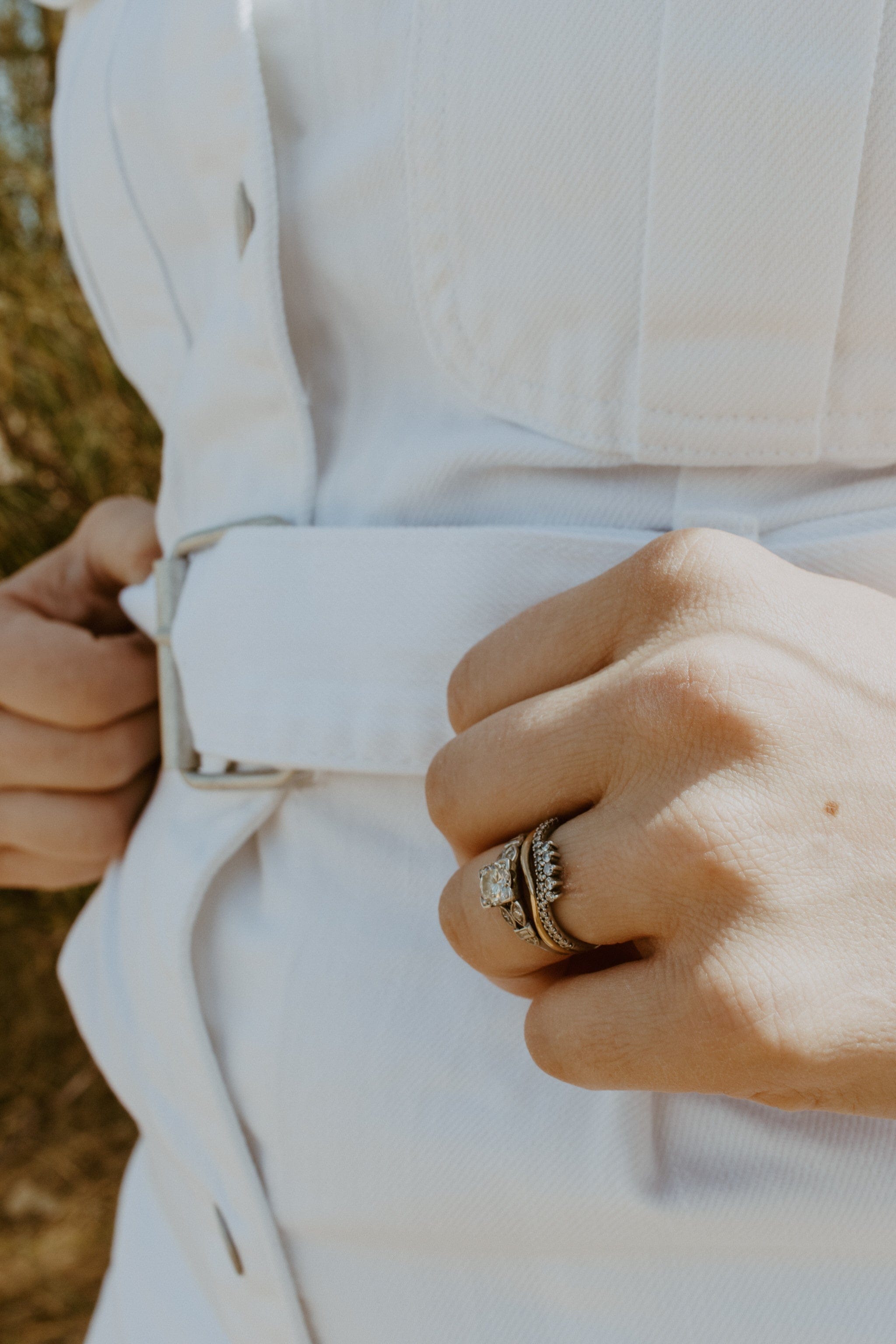 Roaming Travelers White Jean Romper available in Joshua Tree at JT Trading Post