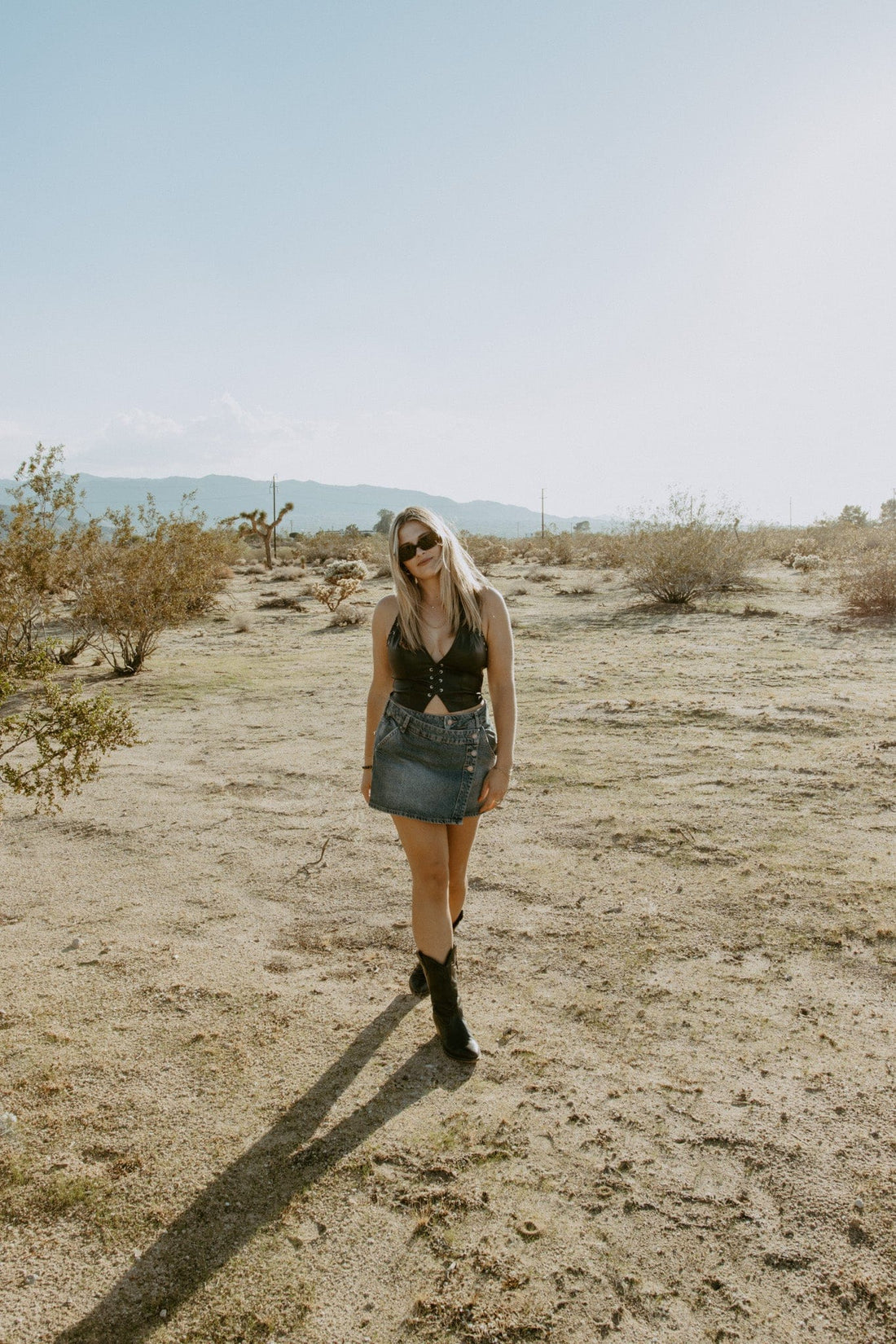 Free People Wynne Denim Skirt
