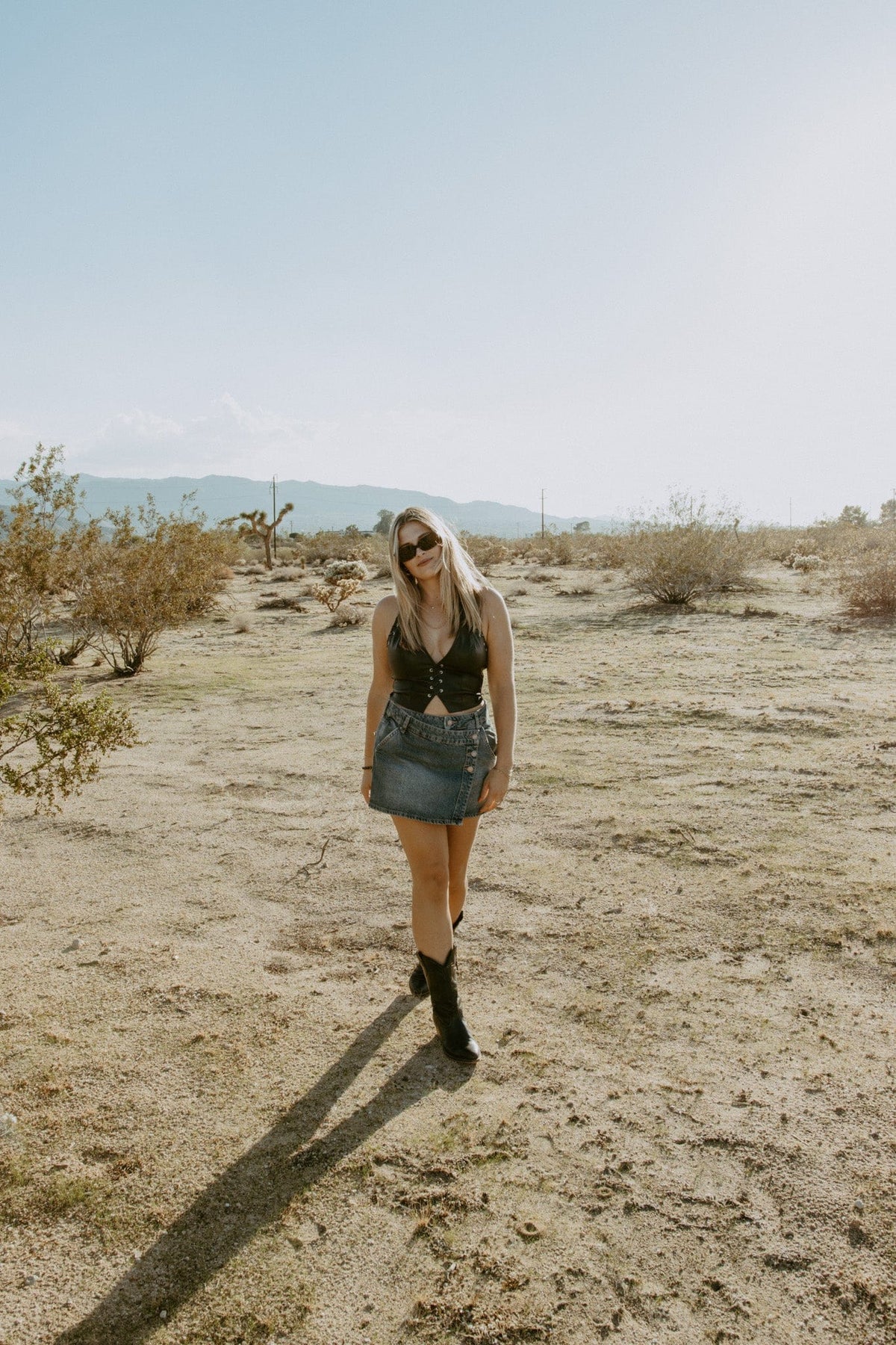 Free People Wynne Denim Skirt