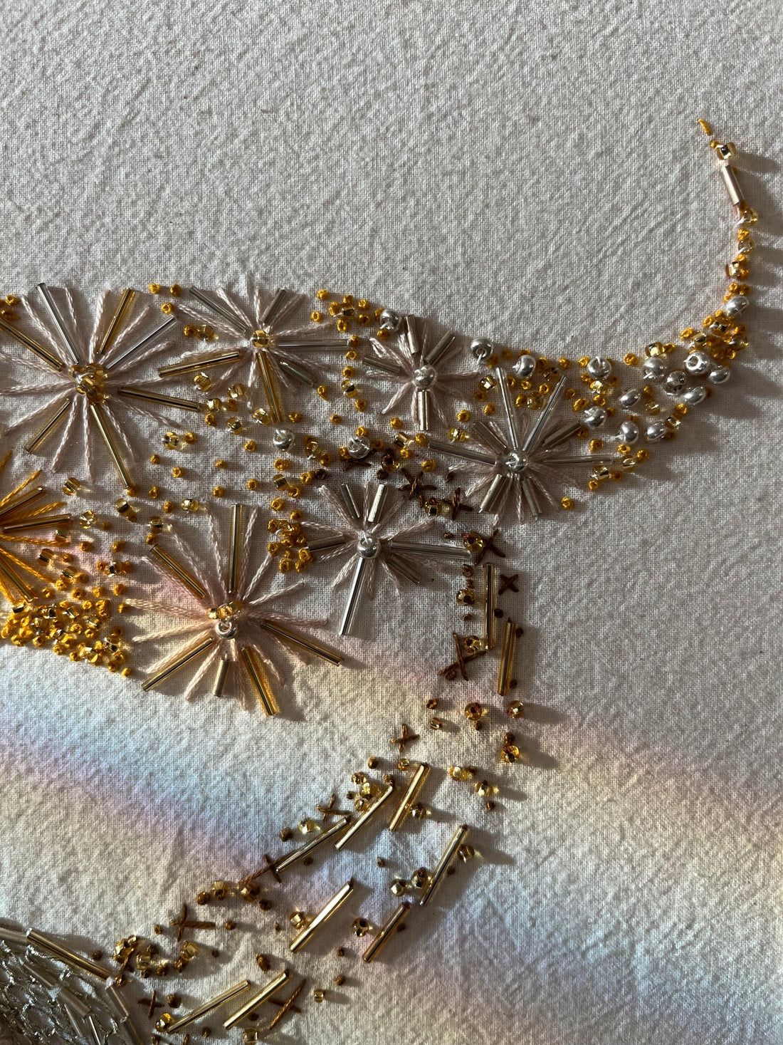 Seamstress Kate Hand Embroidered Art Piece available in Joshua Tree at JT Trading Post