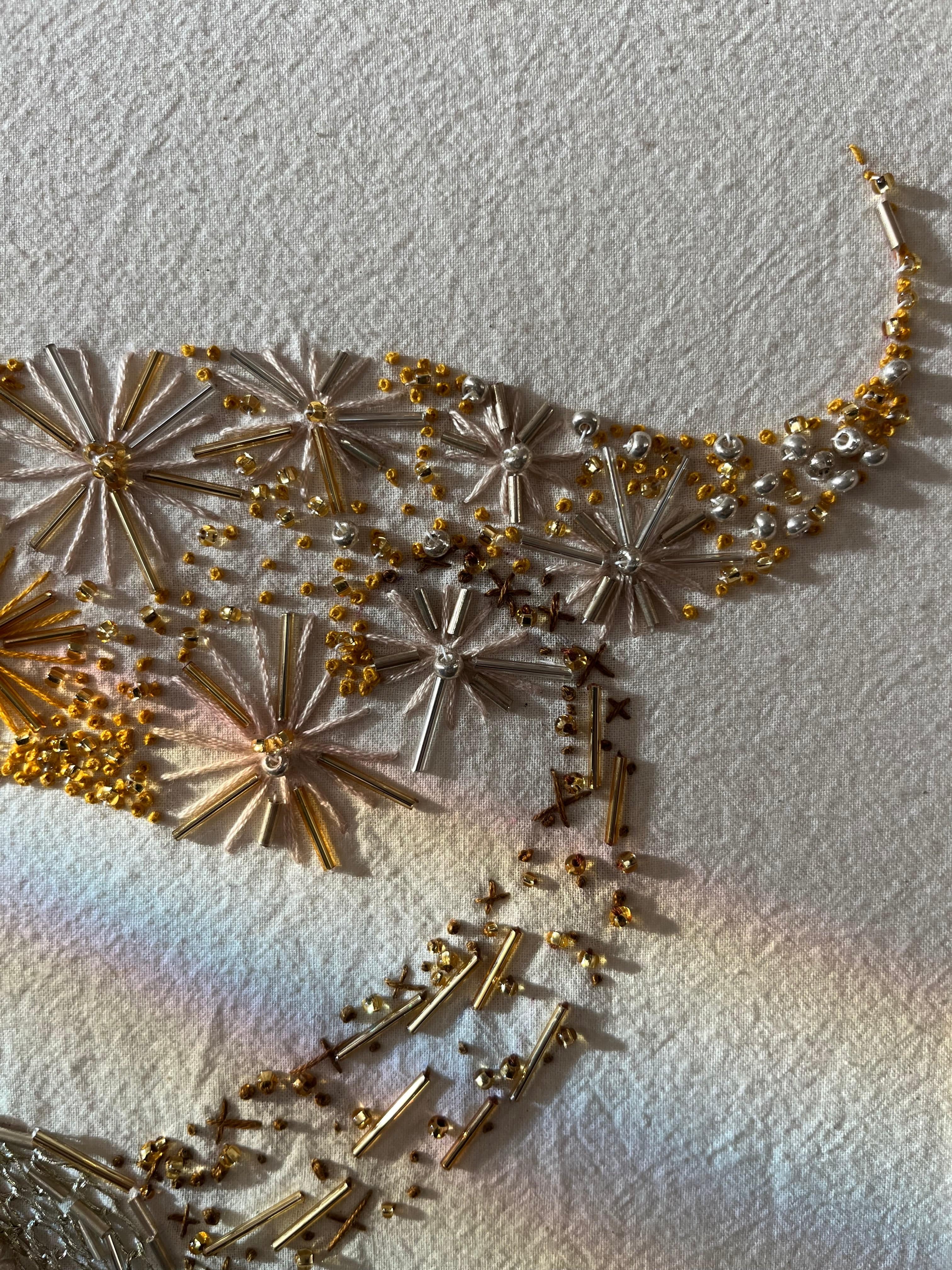 Seamstress Kate Hand Embroidered Art Piece available in Joshua Tree at JT Trading Post