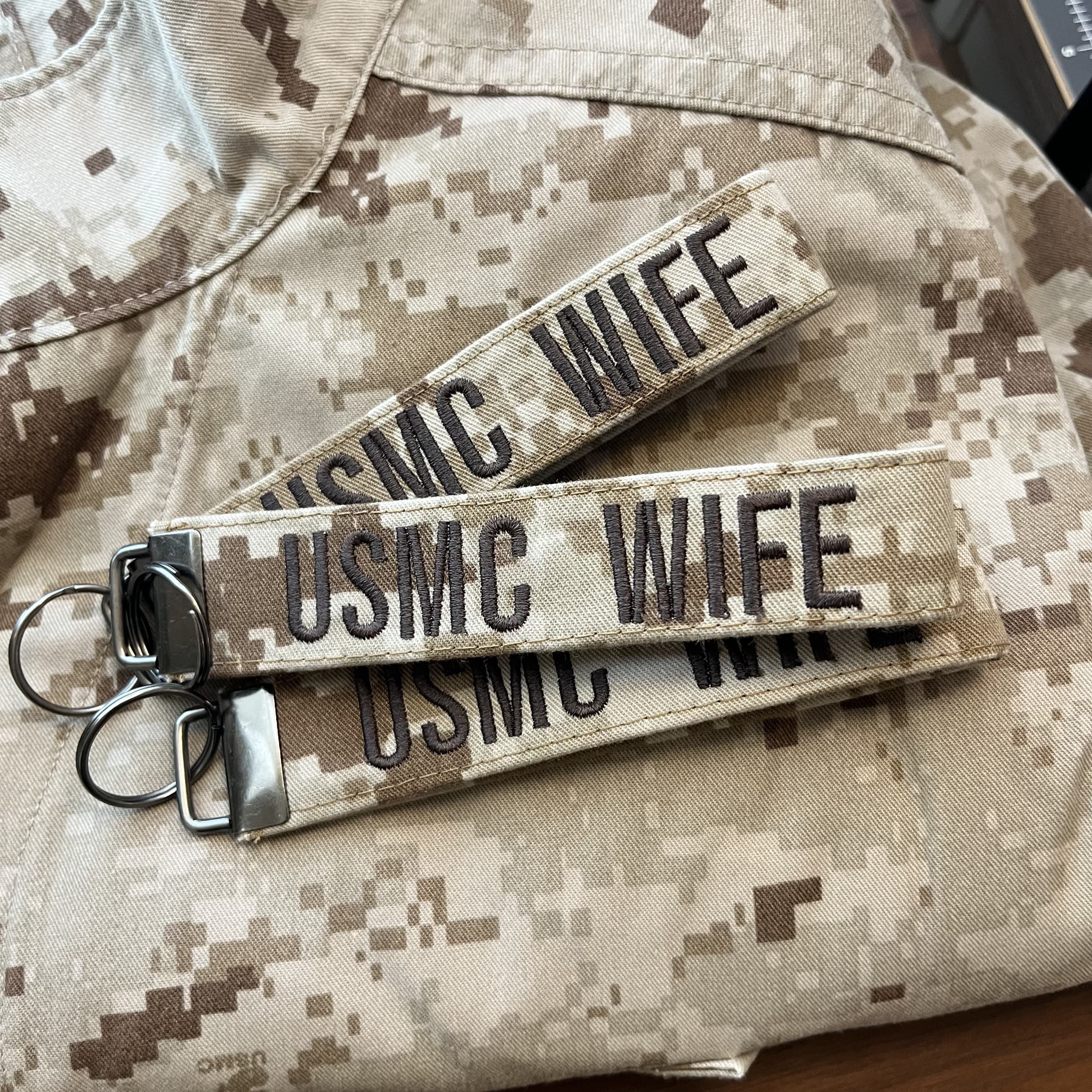 Seamstress Kate USMC WIFE Key Fob available in Joshua Tree at JT Trading Post