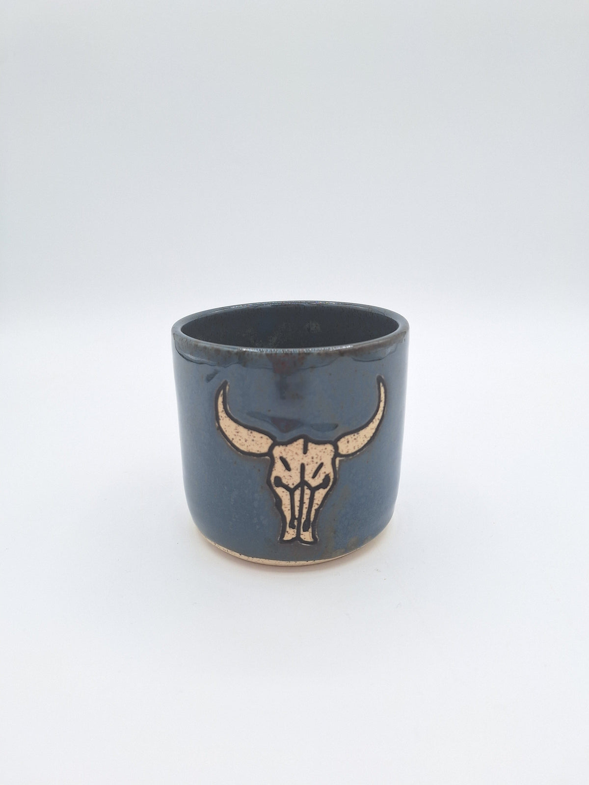 Stray Ceramics Cow Skull Tumbler available in Joshua Tree at JT Trading Post