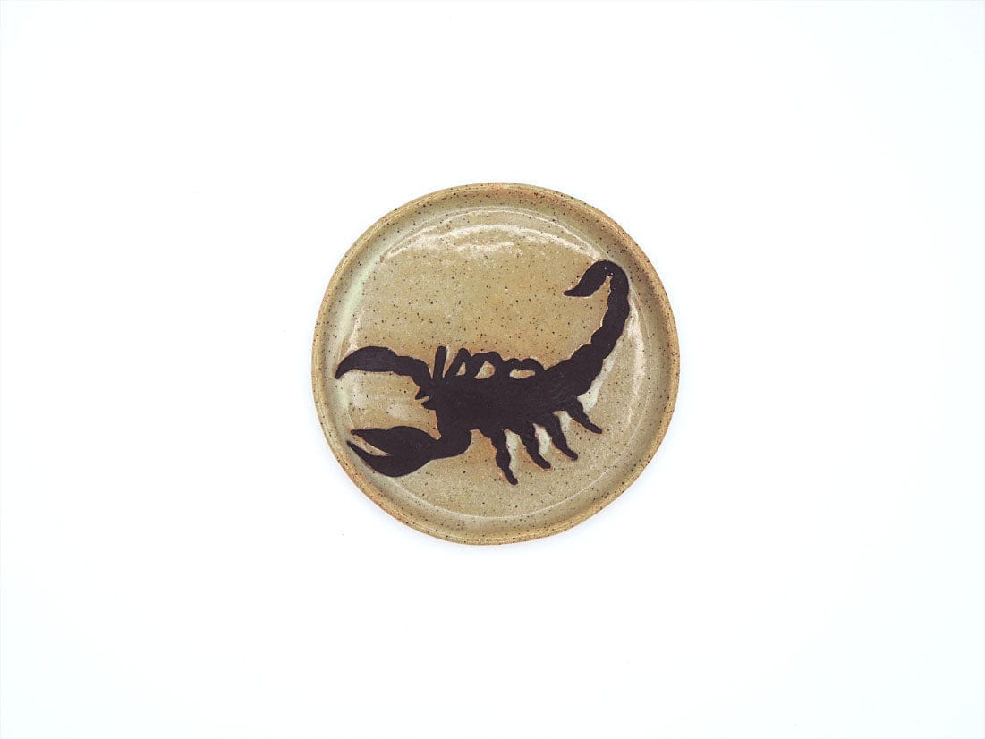 Stray Ceramics Scorpion Plate Round available in Joshua Tree at JT Trading Post