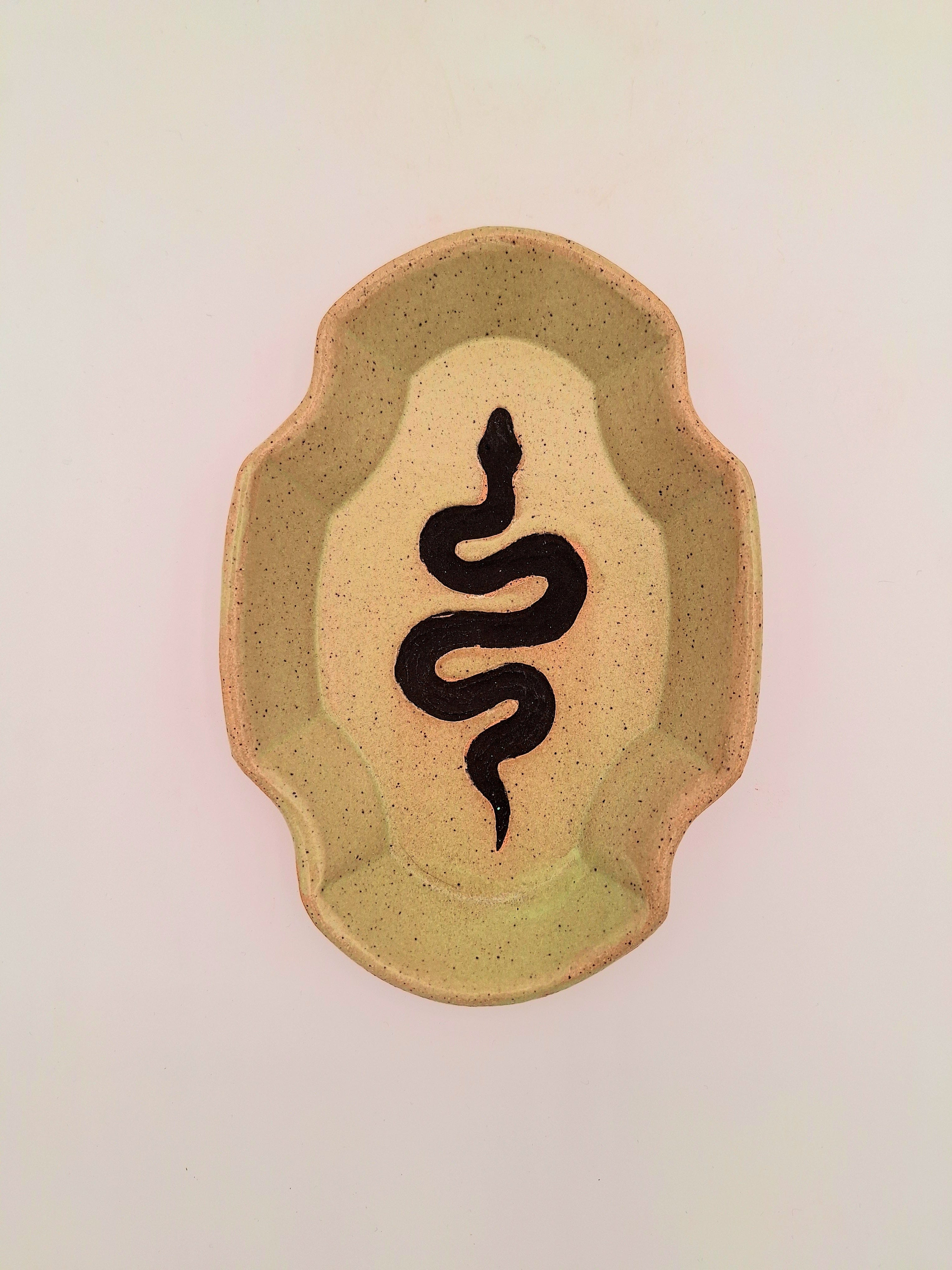 Stray Ceramics Snake Plate Oval Medium available in Joshua Tree at JT Trading Post