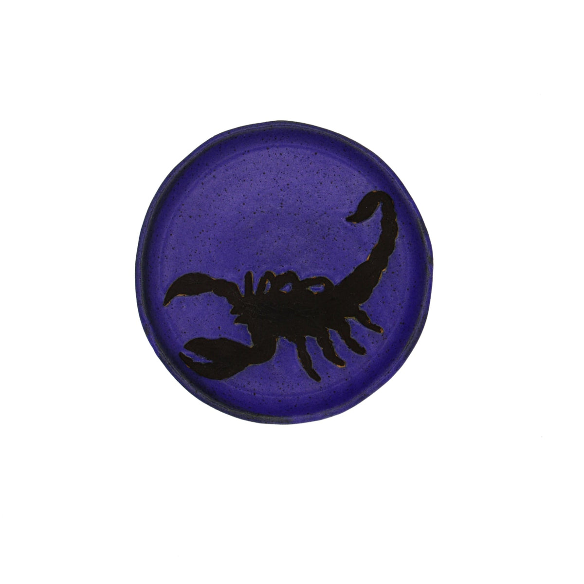 Stray Ceramics Scorpion Plate Round available in Joshua Tree at JT Trading Post