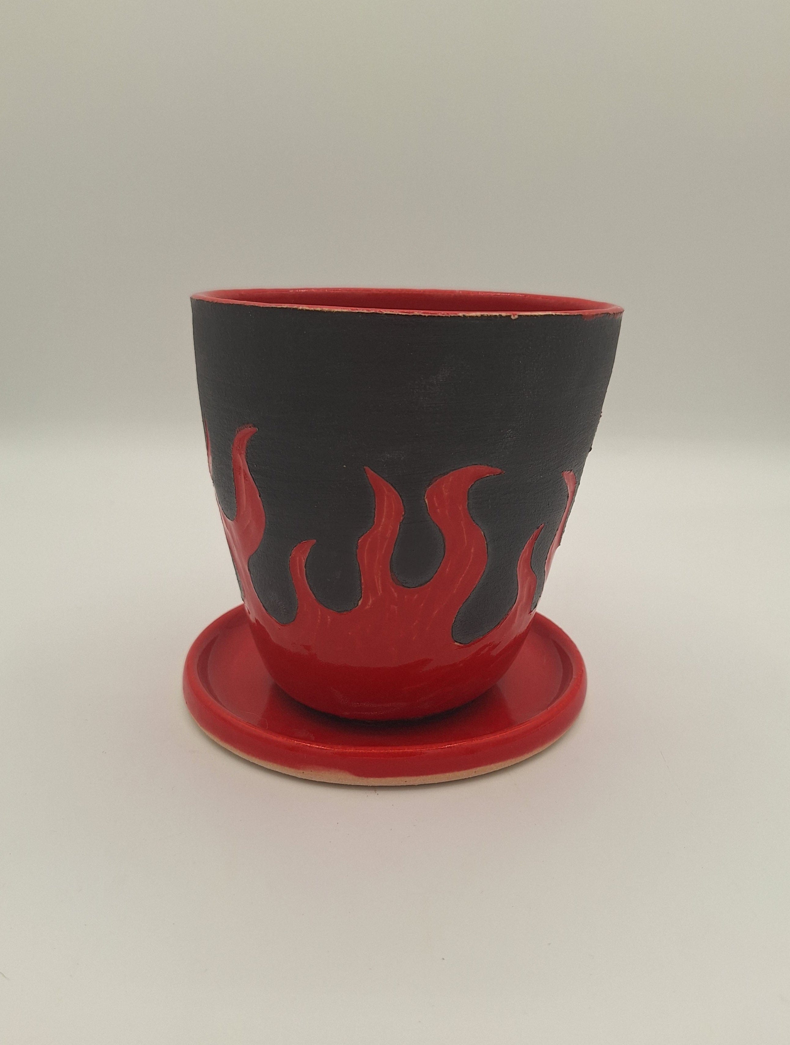 Stray Ceramics Flame Plant Pot available in Joshua Tree at JT Trading Post