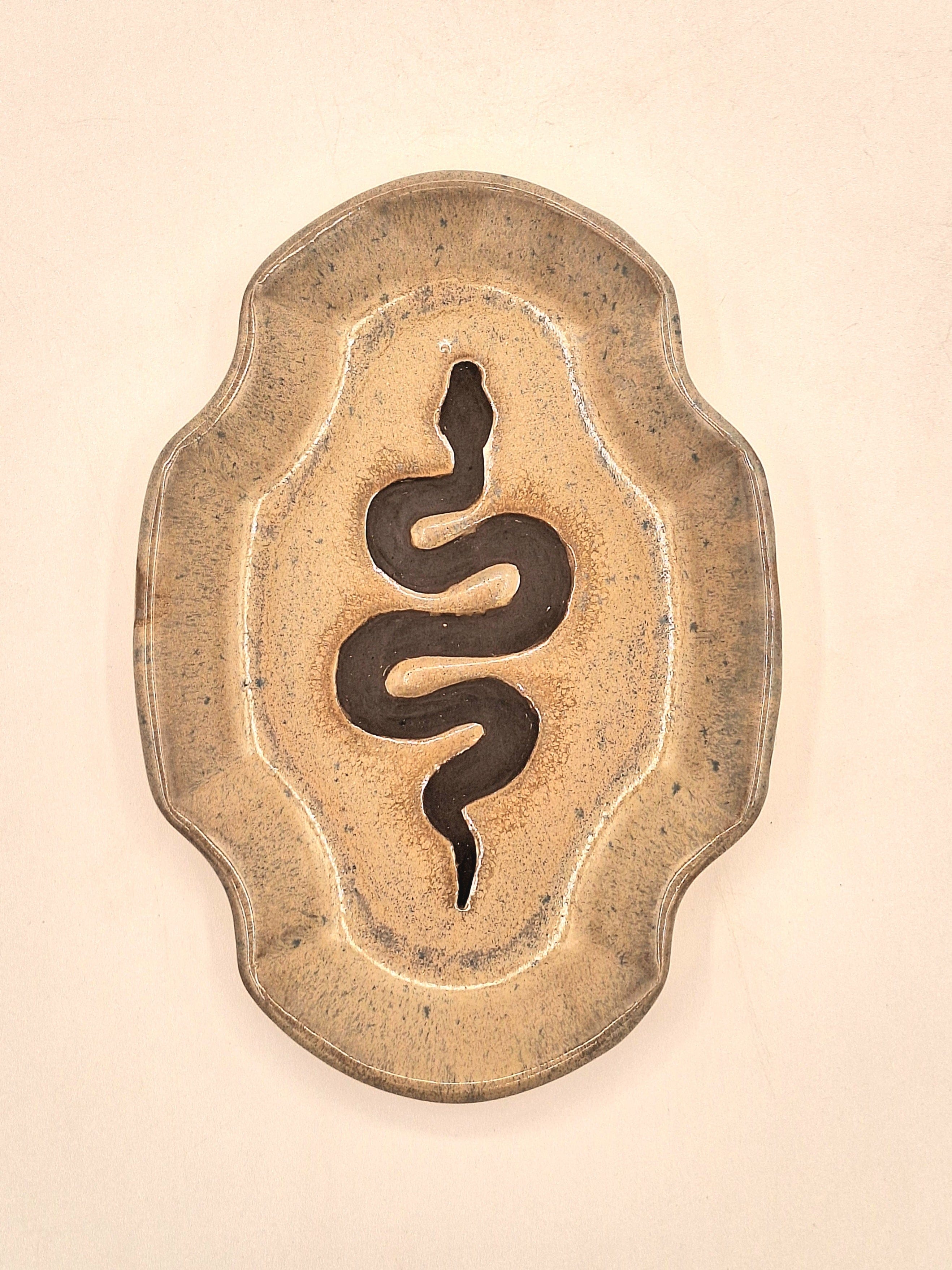 Stray Ceramics Snake Plate Oval Medium available in Joshua Tree at JT Trading Post
