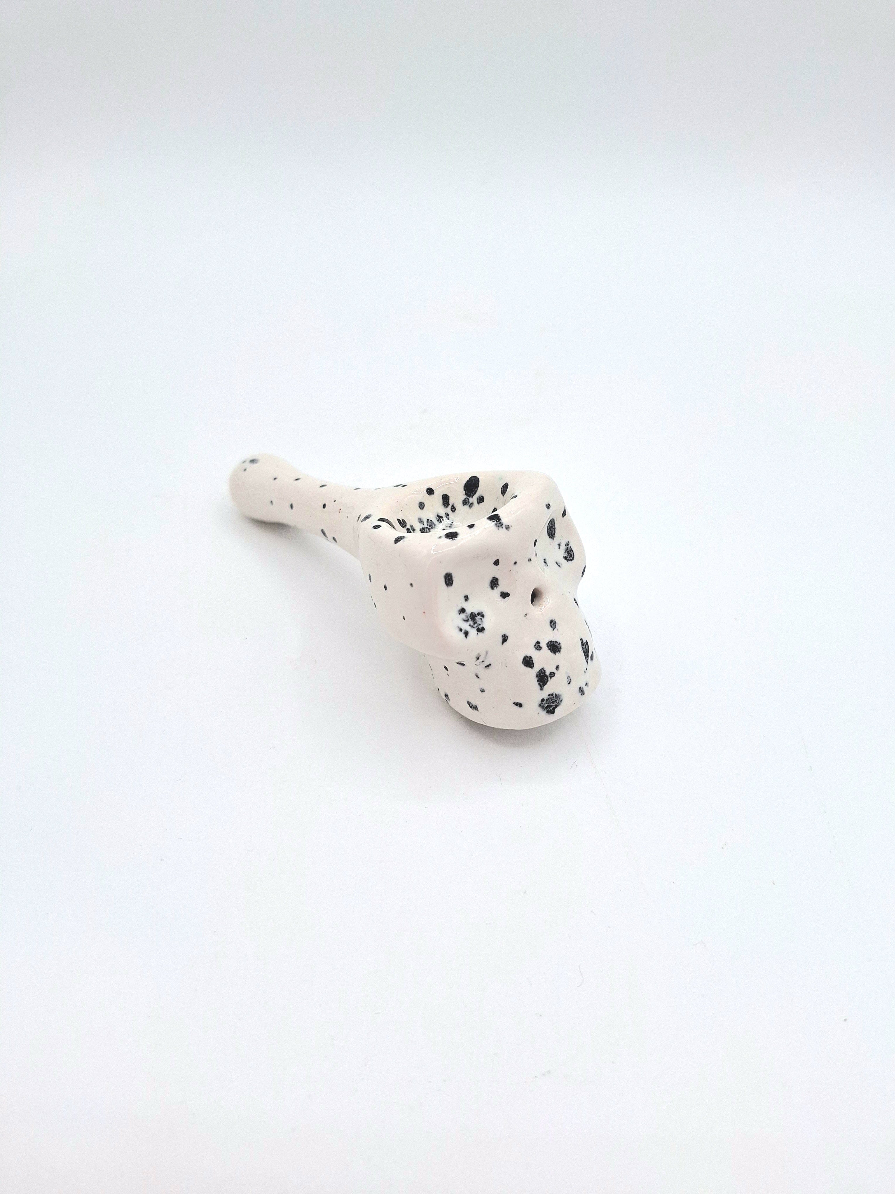 Stray Ceramics Skull Pipe available in Joshua Tree at JT Trading Post