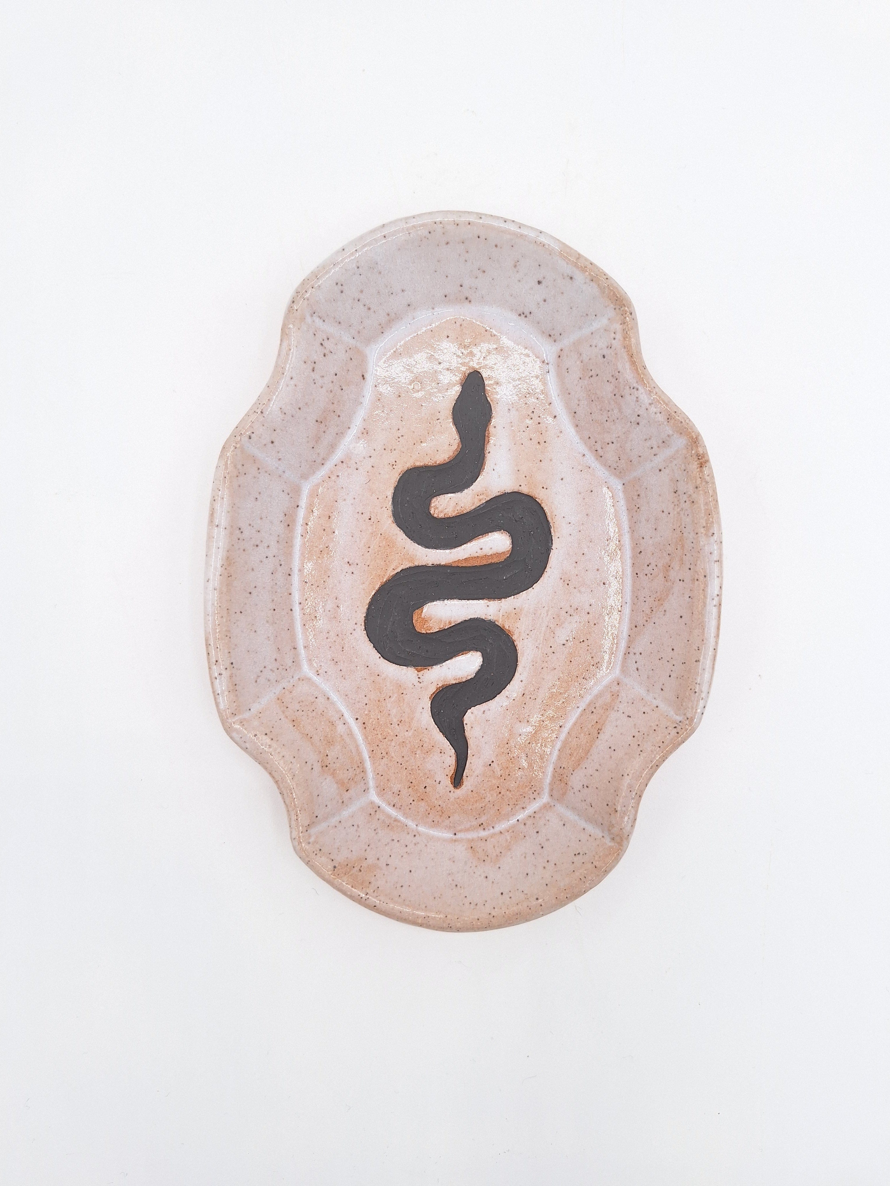 Stray Ceramics Snake Plate Oval Medium available in Joshua Tree at JT Trading Post