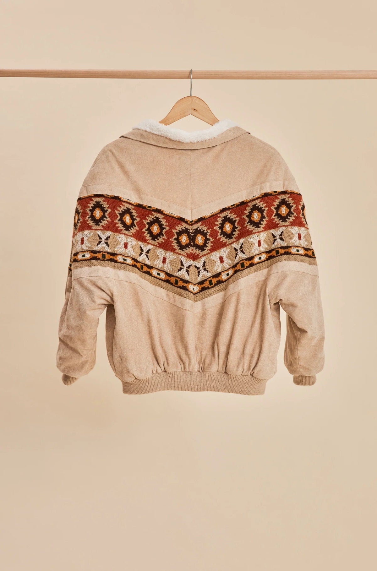The Nomadic People Cream Rarebird Jacket: Unisex available in Joshua Tree at JT Trading Post