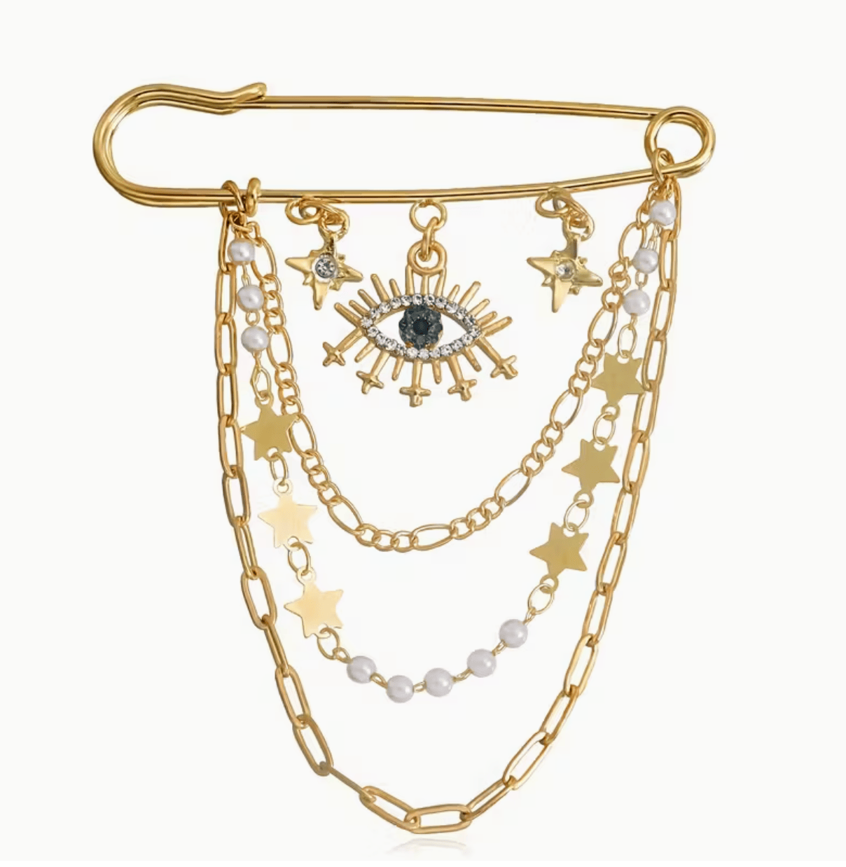 The Nomadic People Evil Eye Brooch available in Joshua Tree at JT Trading Post