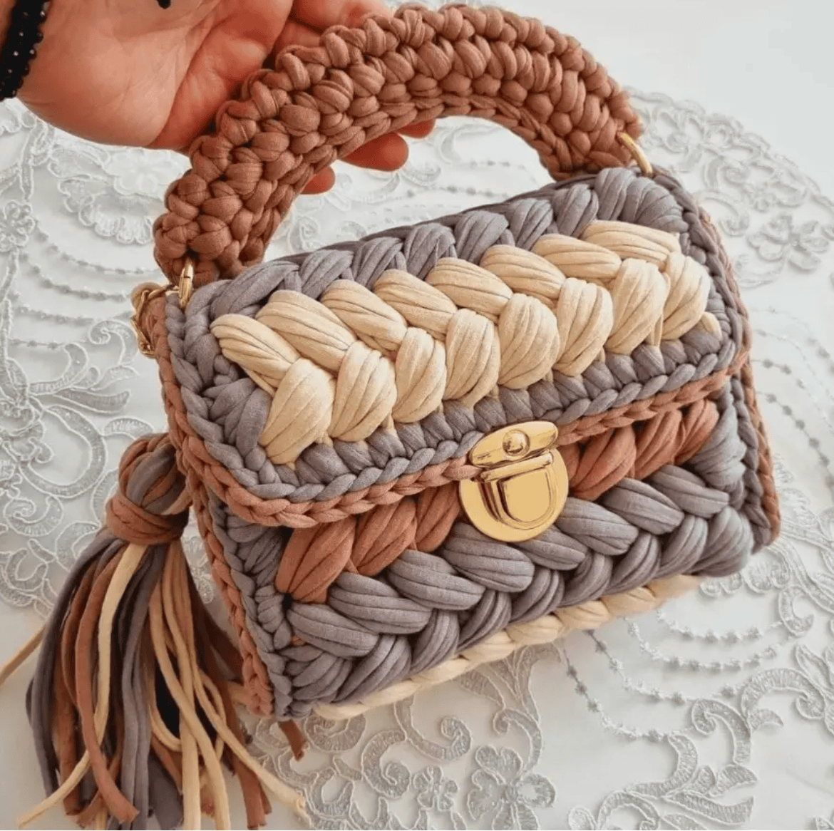 The Nomadic People Crochete Clutch available in Joshua Tree at JT Trading Post