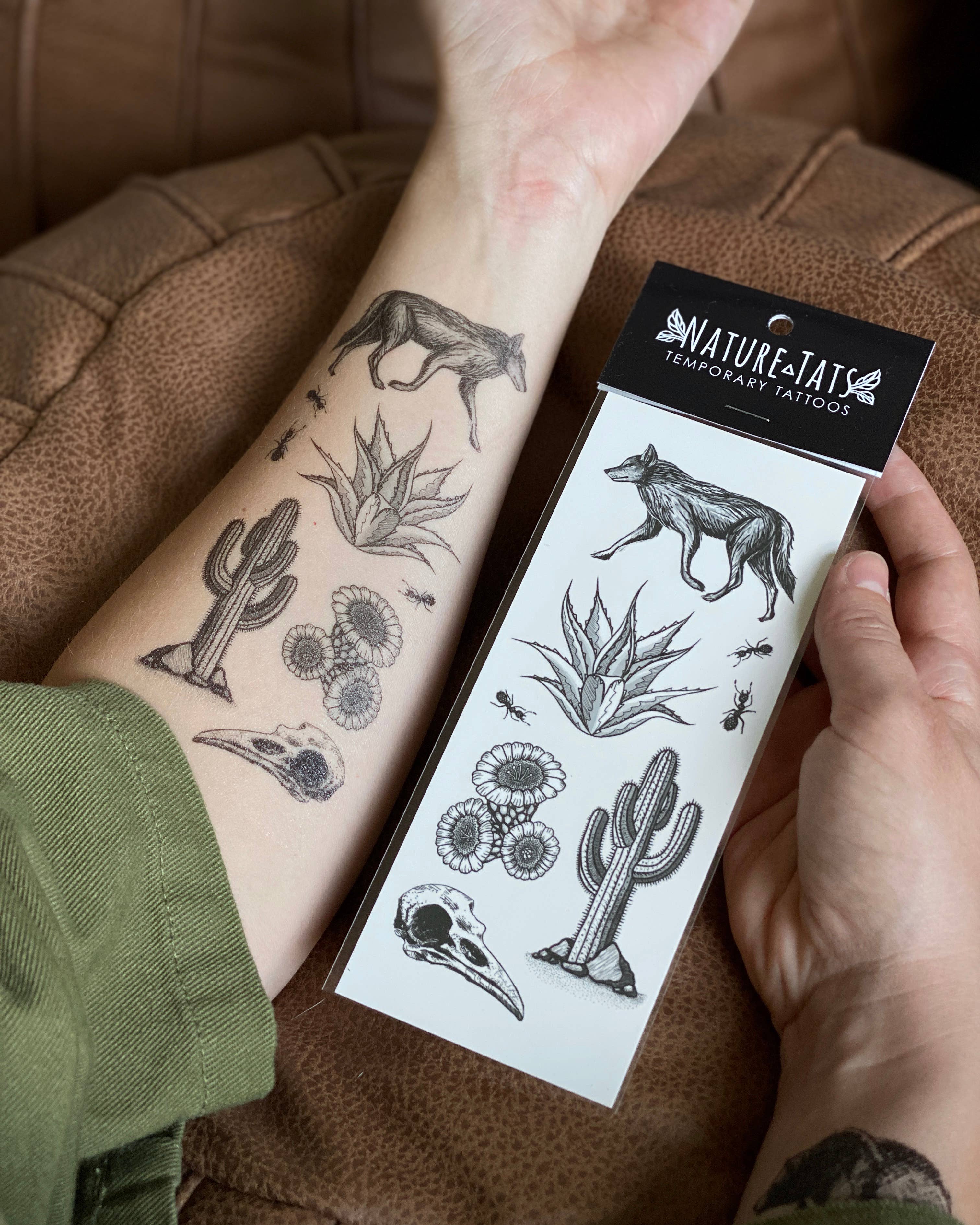 The Plant Social Desert Wild Temporary Tattoo available in Joshua Tree at JT Trading Post