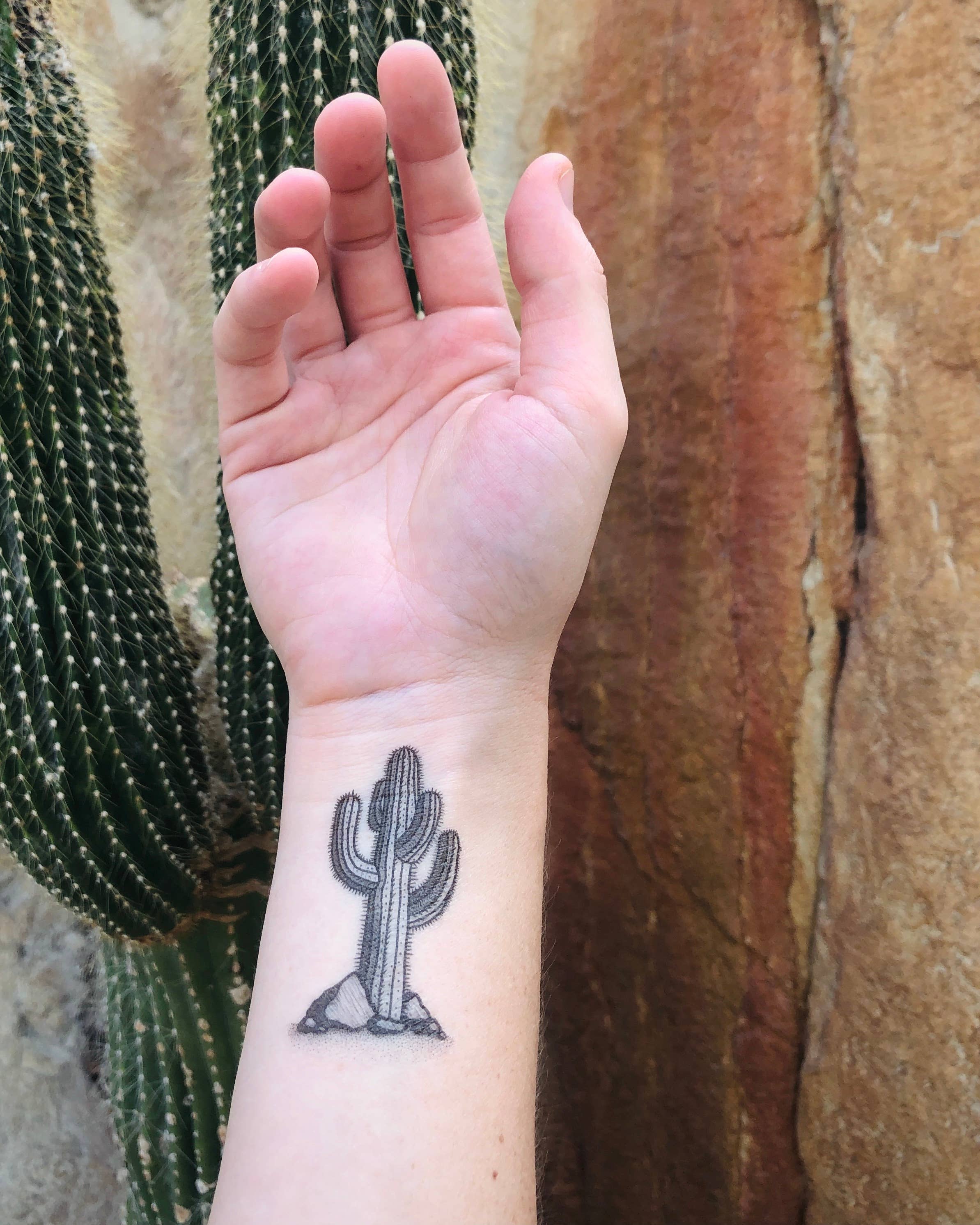 The Plant Social Desert Wild Temporary Tattoo available in Joshua Tree at JT Trading Post