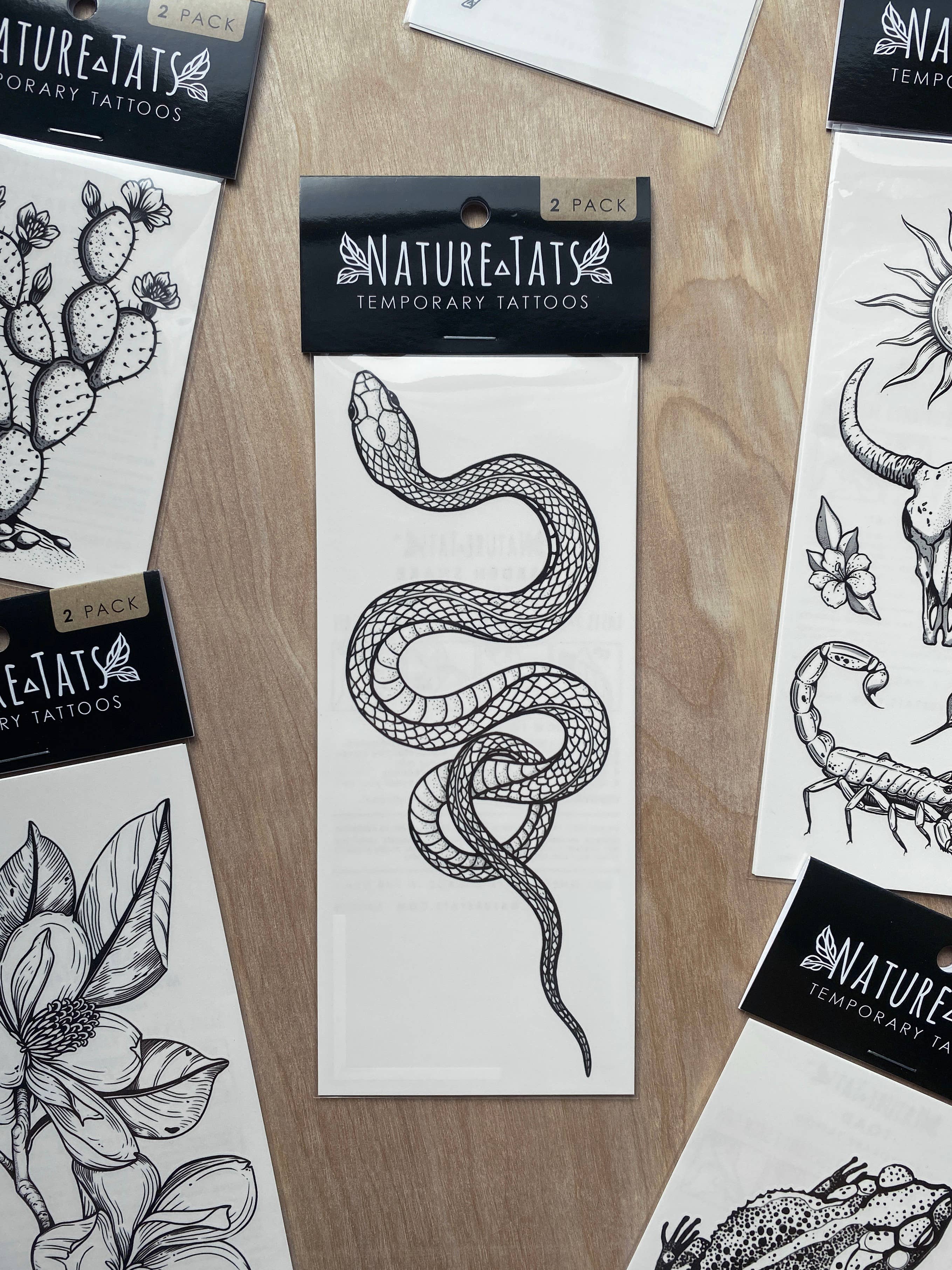 The Plant Social Garden Snake Temporary Tattoo available in Joshua Tree at JT Trading Post