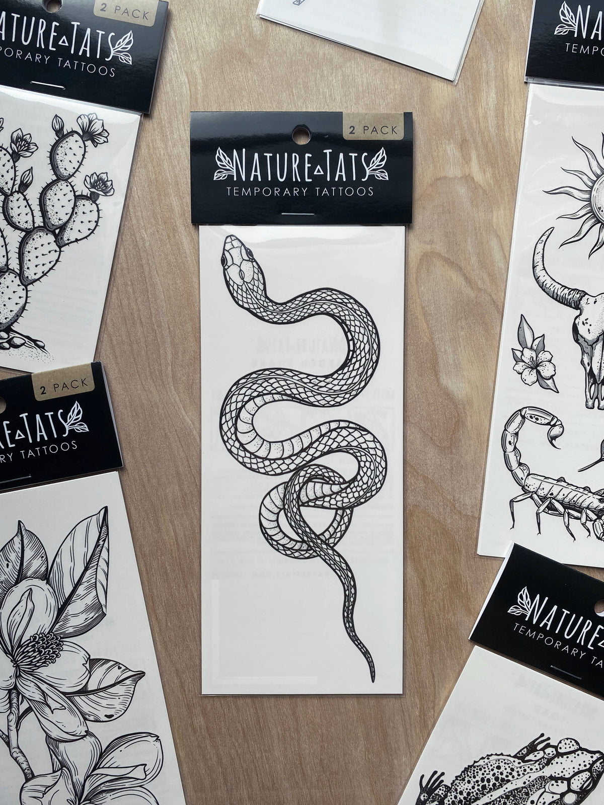 The Plant Social Garden Snake Temporary Tattoo available in Joshua Tree at JT Trading Post