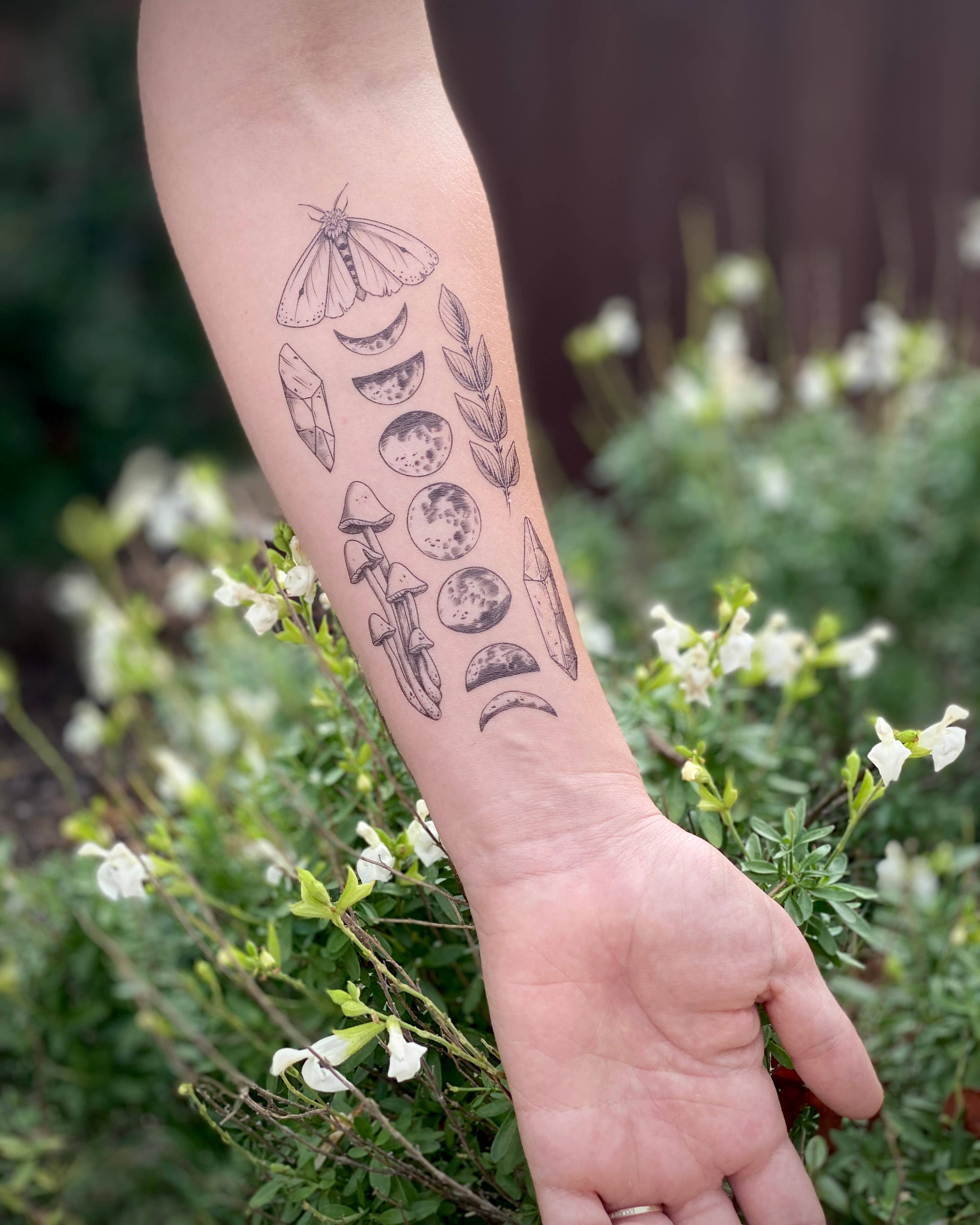 The Plant Social Moon Magic Temporary Tattoo available in Joshua Tree at JT Trading Post