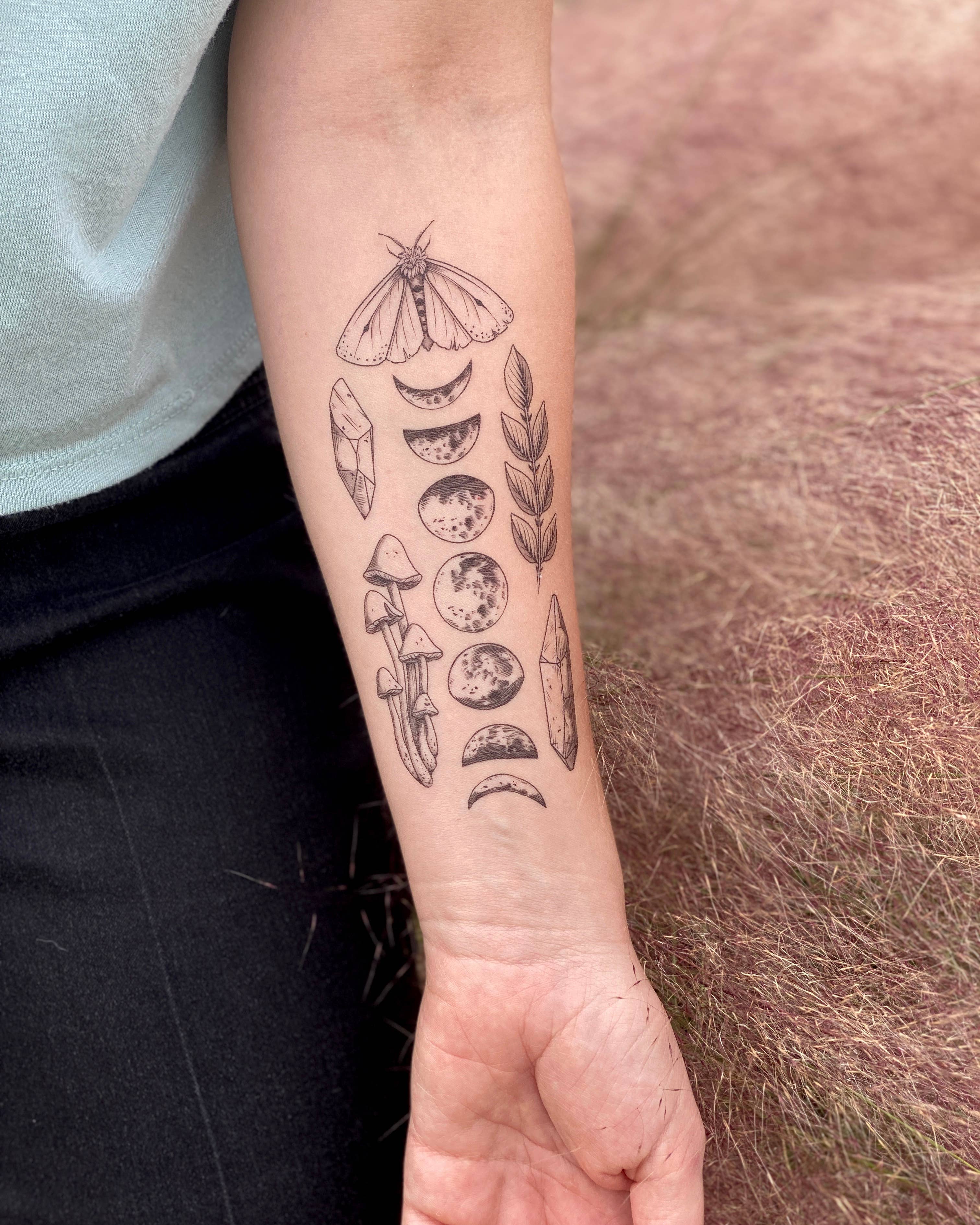 The Plant Social Moon Magic Temporary Tattoo available in Joshua Tree at JT Trading Post