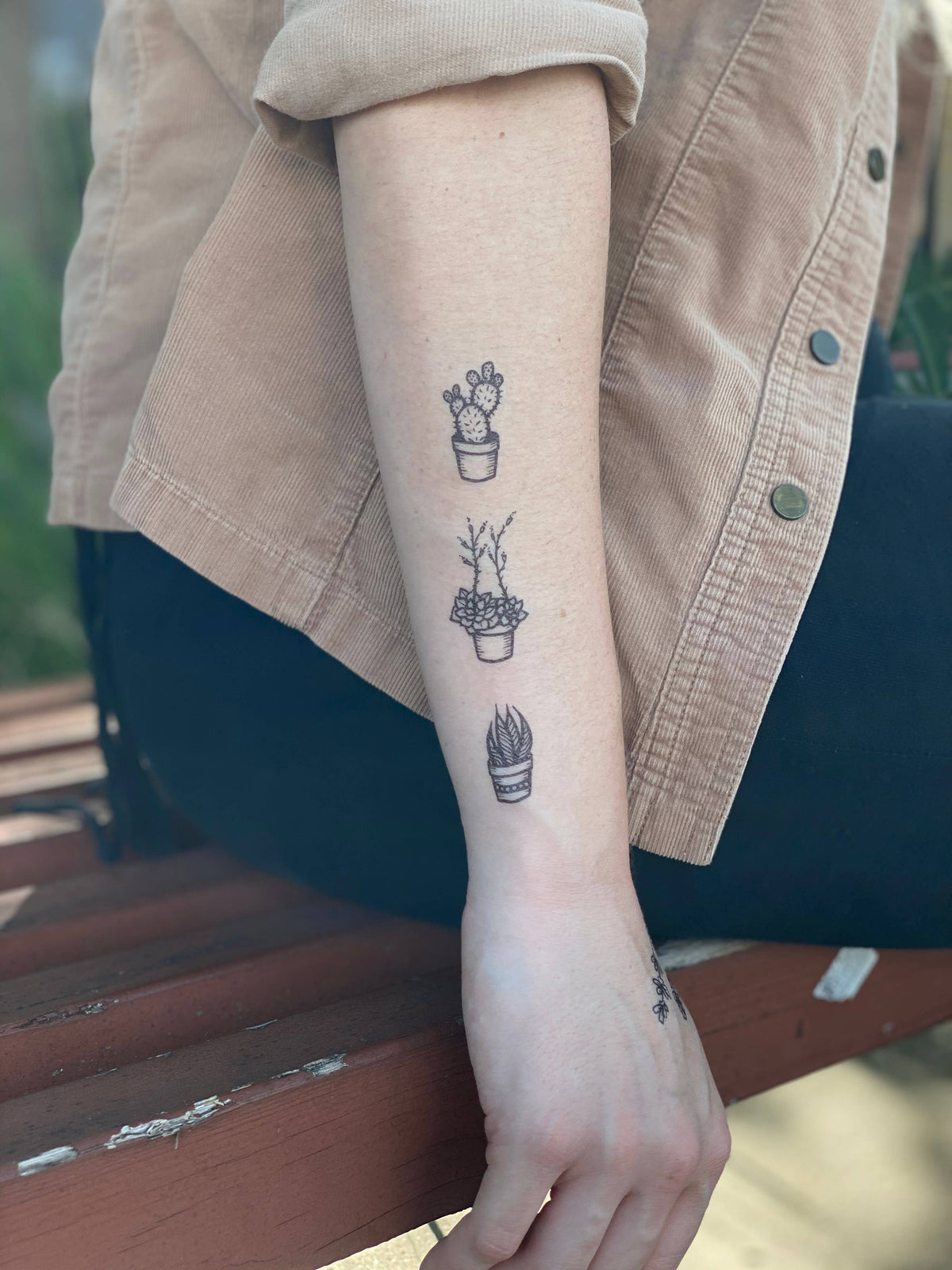 The Plant Social Potted Cactus Temporary Tattoo available in Joshua Tree at JT Trading Post