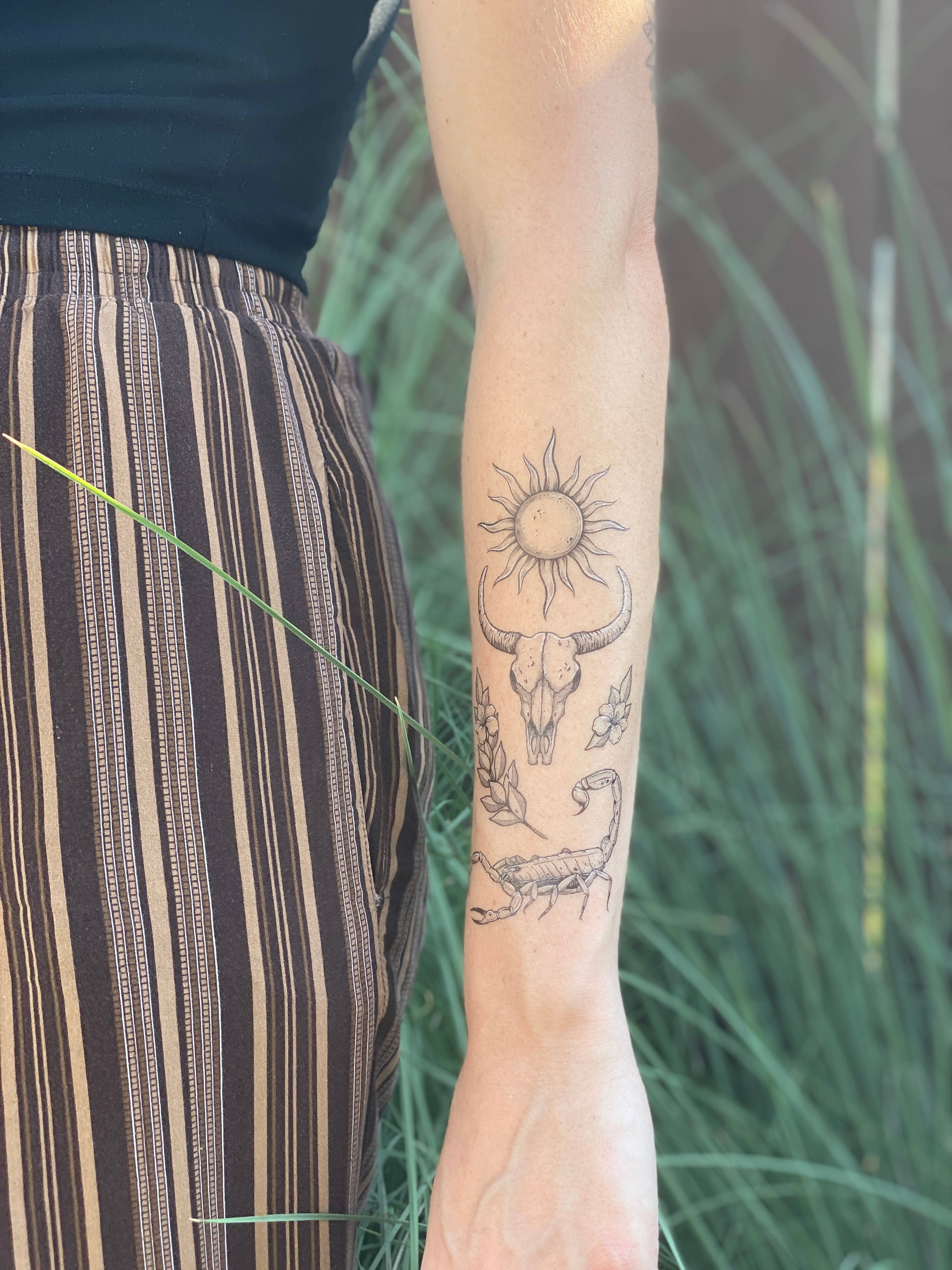 The Plant Social Sunlit South Temporary Tattoo available in Joshua Tree at JT Trading Post