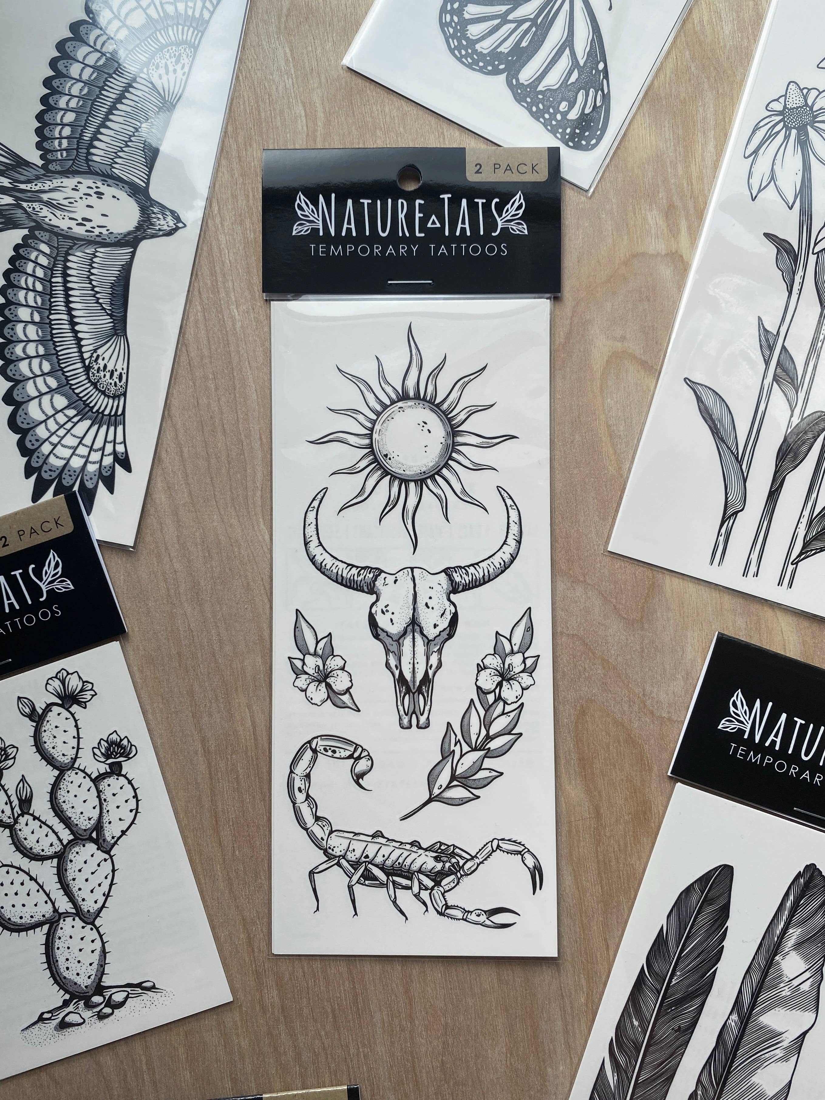 The Plant Social Sunlit South Temporary Tattoo available in Joshua Tree at JT Trading Post