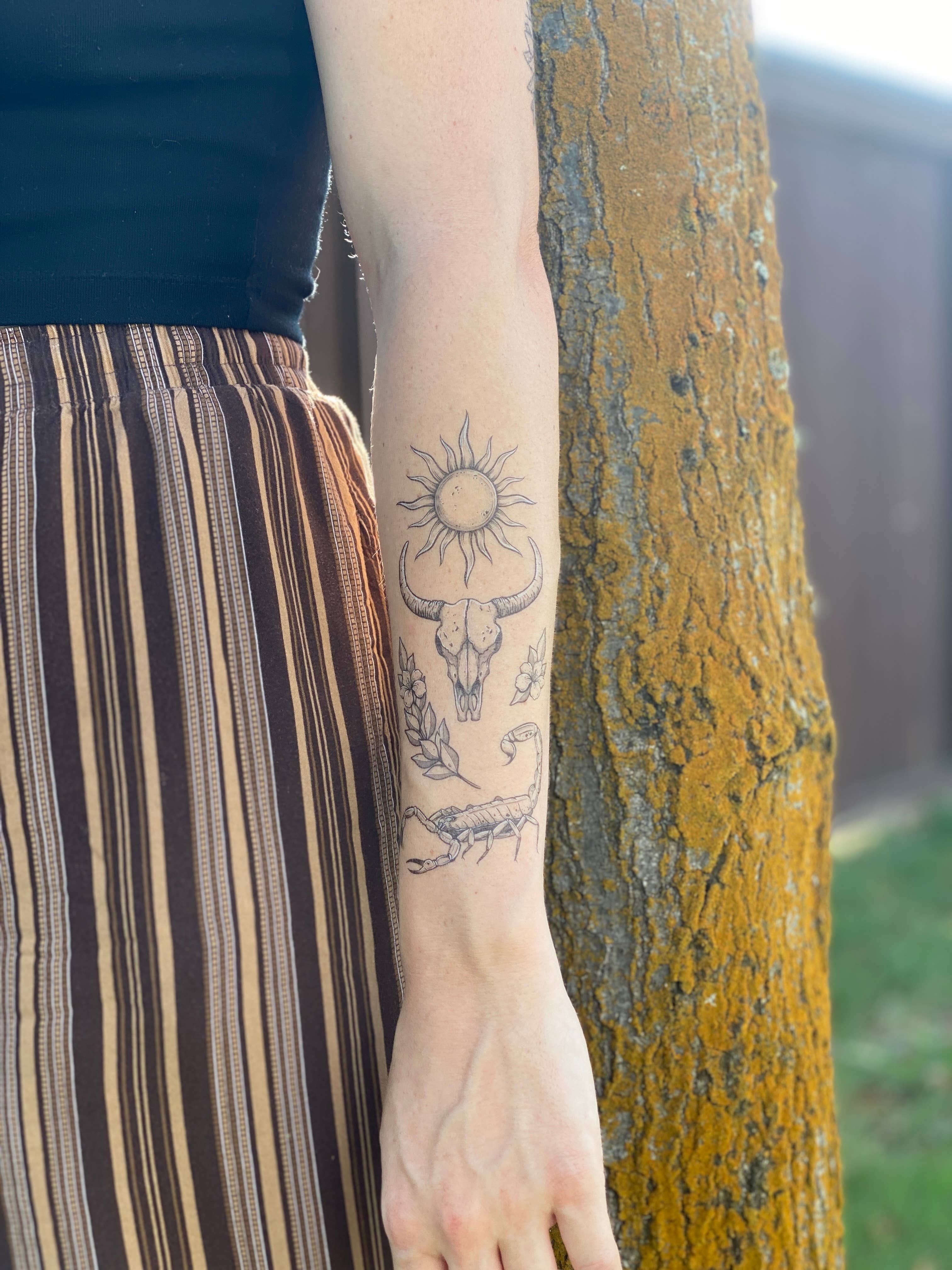 The Plant Social Sunlit South Temporary Tattoo available in Joshua Tree at JT Trading Post