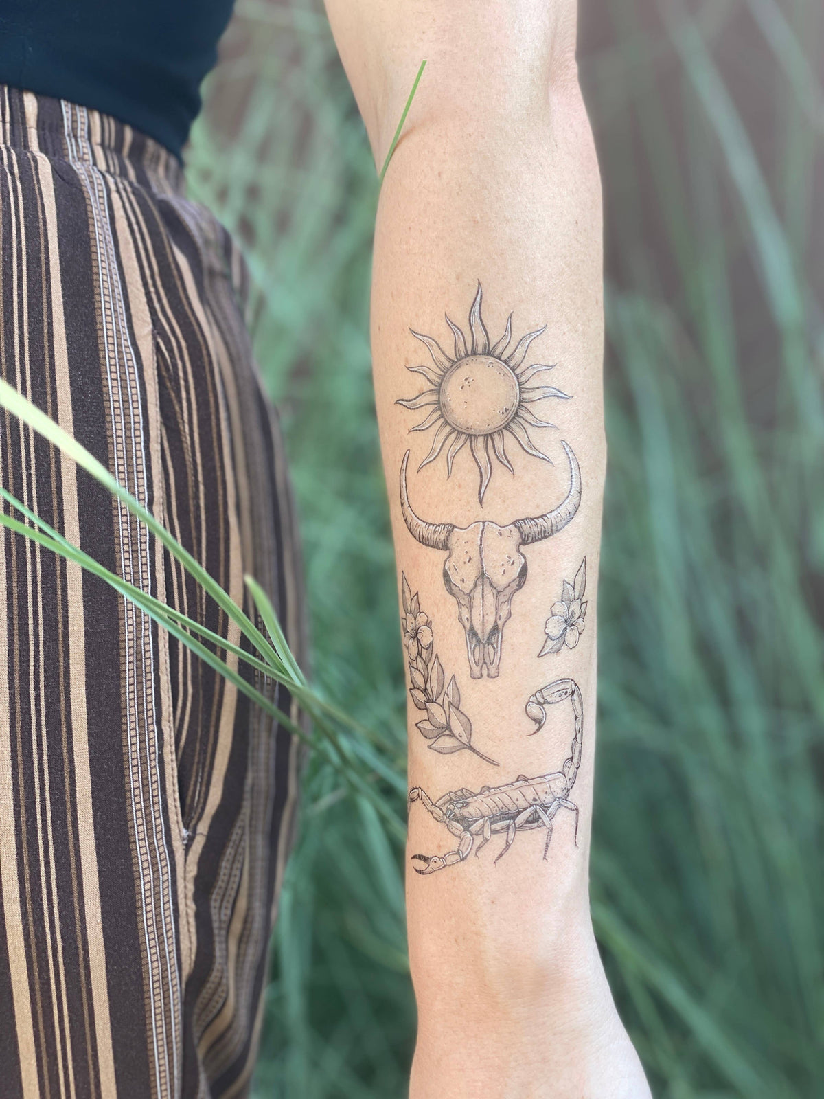 The Plant Social Sunlit South Temporary Tattoo available in Joshua Tree at JT Trading Post