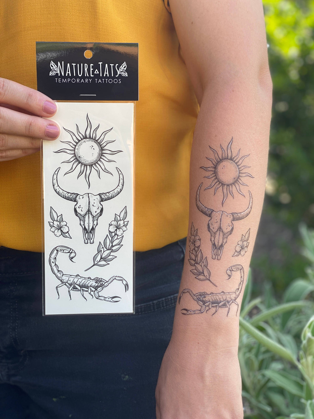 The Plant Social Sunlit South Temporary Tattoo available in Joshua Tree at JT Trading Post